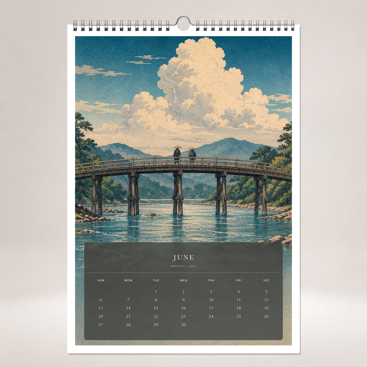 2027 Roads Through the Seasons (The Reimagined Collection - Inspired By Utagawa Hiroshige) - A3 Wall Calendar - Image 10