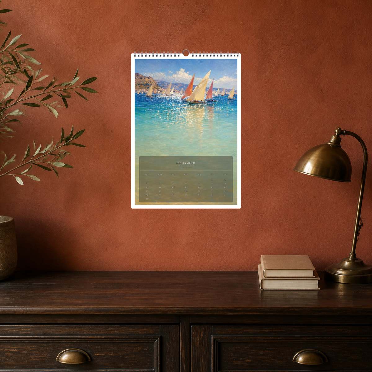 2027 Shores of Light (The Reimagined Collection - Inspired By Joaquín Sorolla) - A3 Wall Calendar - Image 06