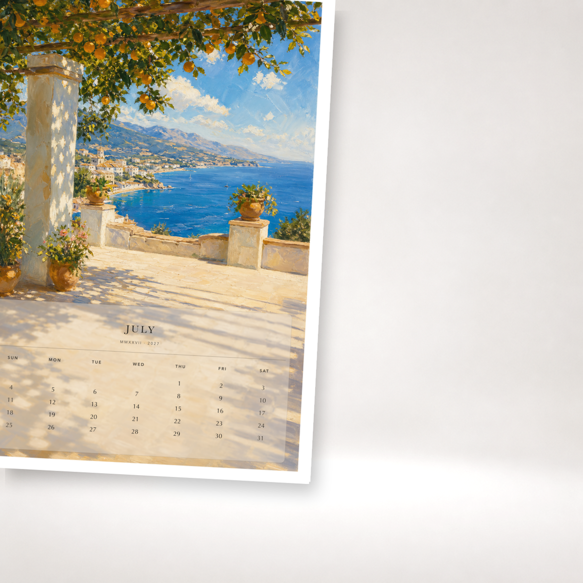 2027 Shores of Light (The Reimagined Collection - Inspired By Joaquín Sorolla) - A3 Wall Calendar - Image 07