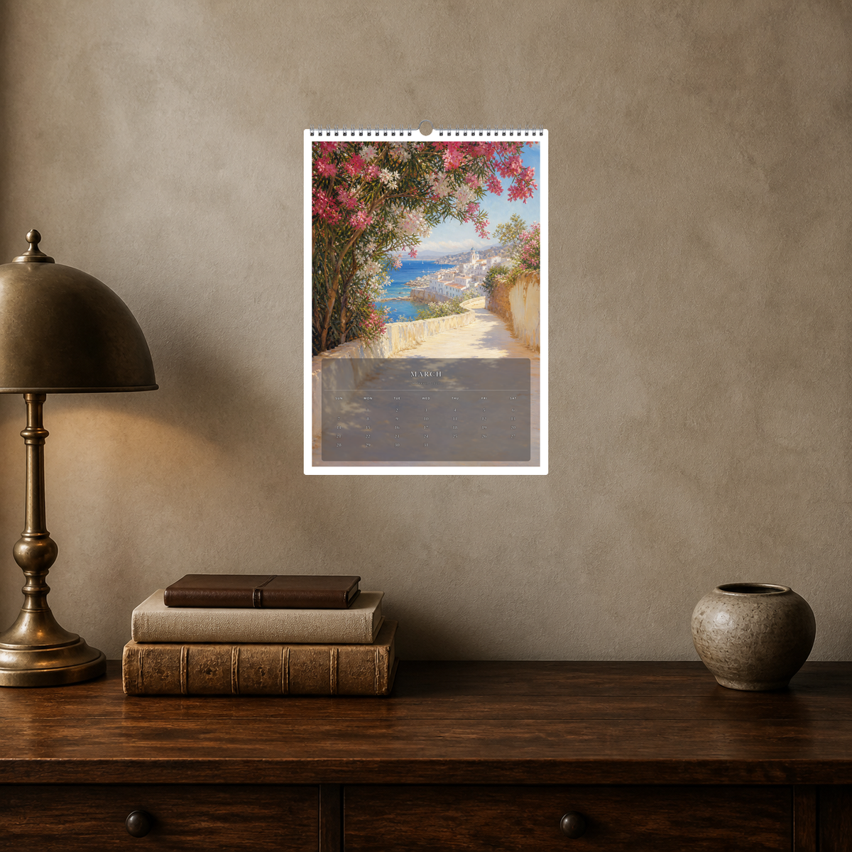 2027 Shores of Light (The Reimagined Collection - Inspired By Joaquín Sorolla) - A3 Wall Calendar - Image 09