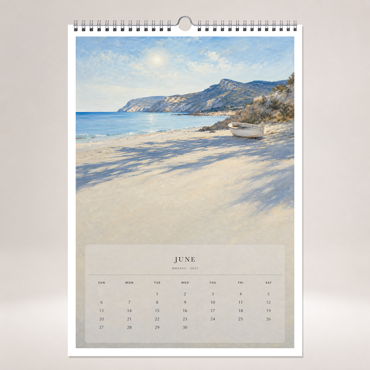 2027 Shores of Light (The Reimagined Collection - Inspired By Joaquín Sorolla) - A3 Wall Calendar - Image 10
