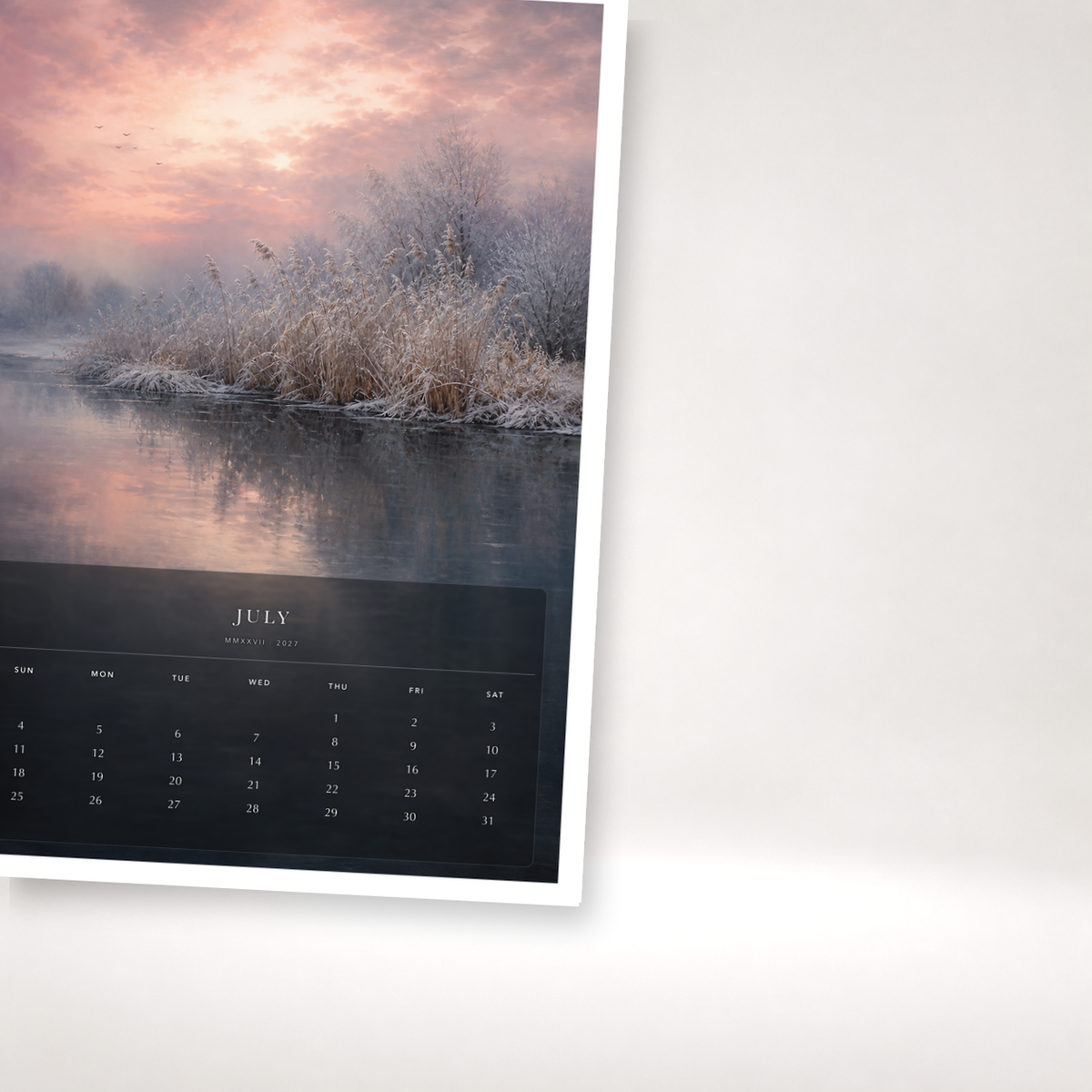 2027 Silent Horizons (The Reimagined Collection - Inspired By Caspar David Friedrich) - A3 Wall Calendar - Image 07