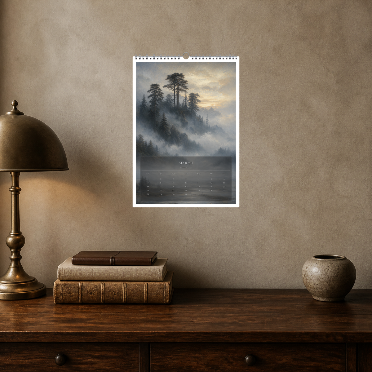 2027 Silent Horizons (The Reimagined Collection - Inspired By Caspar David Friedrich) - A3 Wall Calendar - Image 09