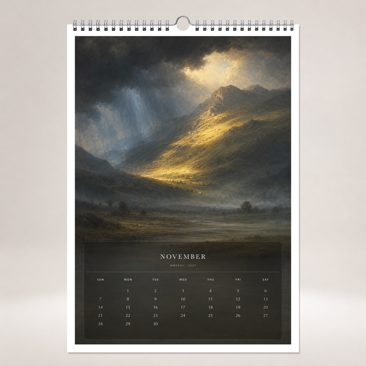 2027 Silent Horizons (The Reimagined Collection - Inspired By Caspar David Friedrich) - A3 Wall Calendar - Image 11