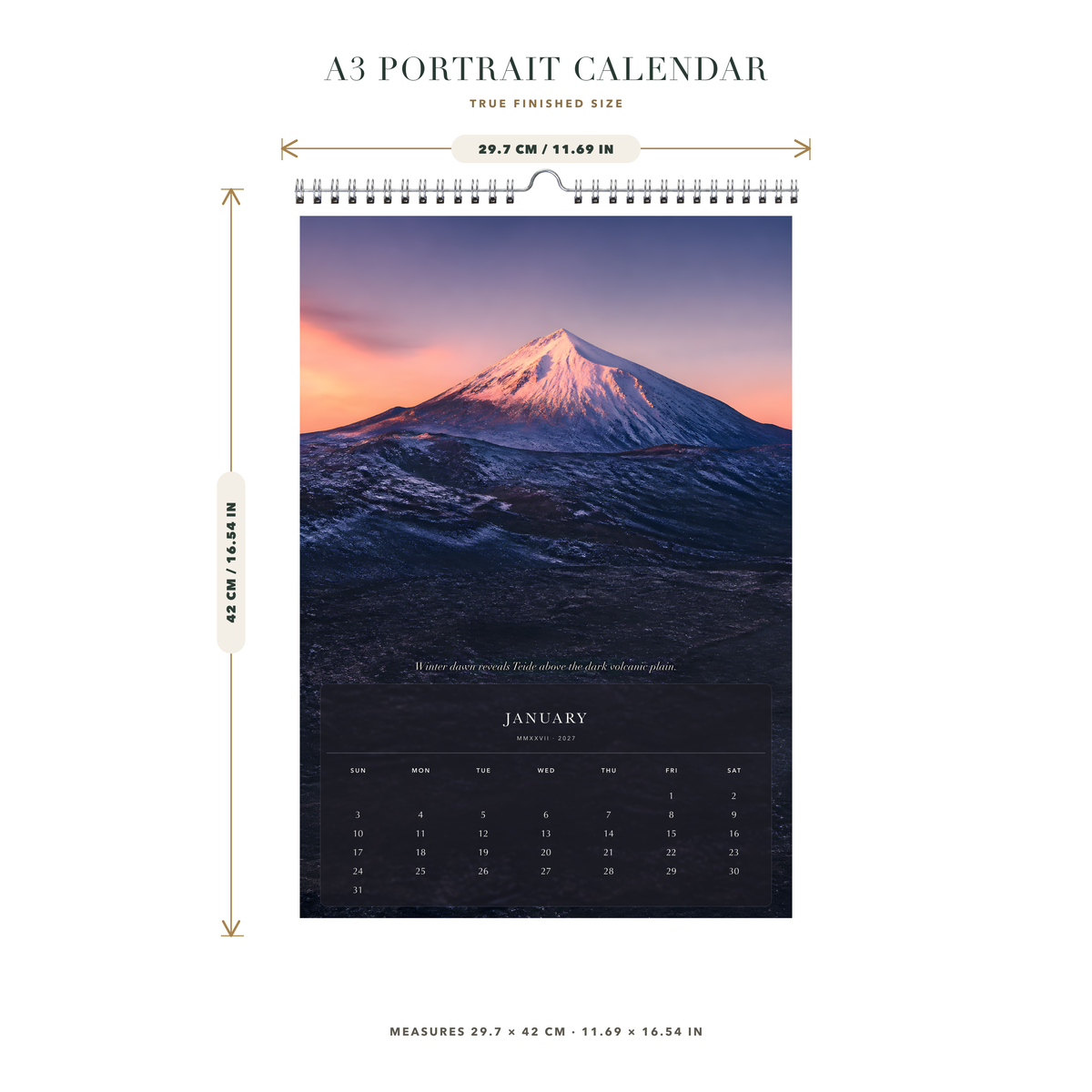 2027 Spain (The Grand Canvas Collection) - A3 Wall Calendar - Image 08