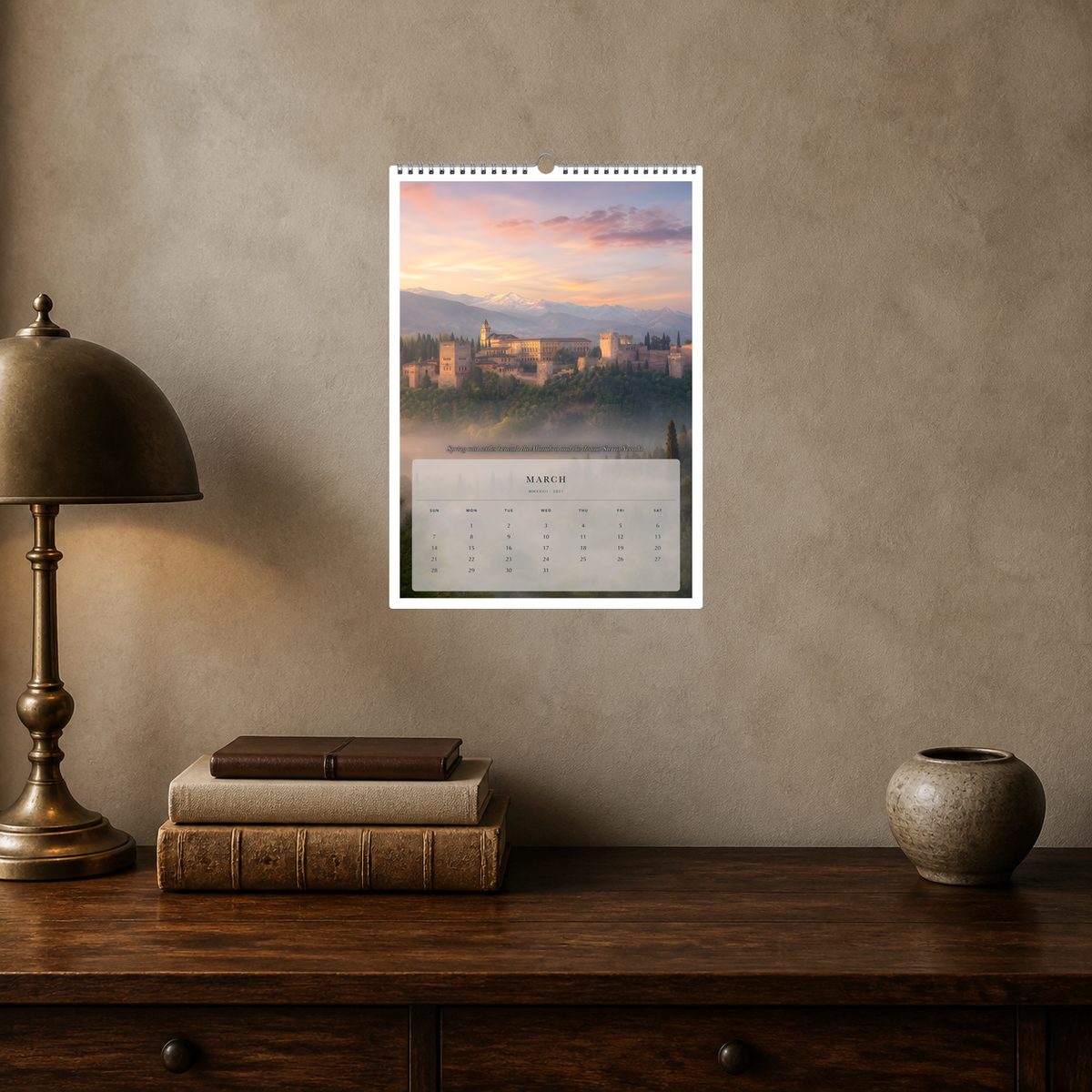 2027 Spain (The Grand Canvas Collection) - A3 Wall Calendar - Image 09