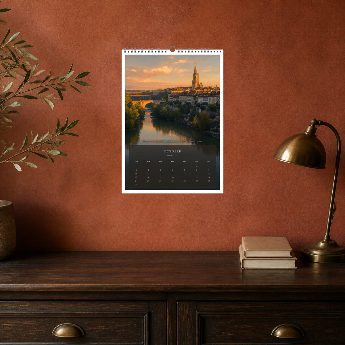 2027 Switzerland (The Grand Canvas Collection) - A3 Wall Calendar - Image 06