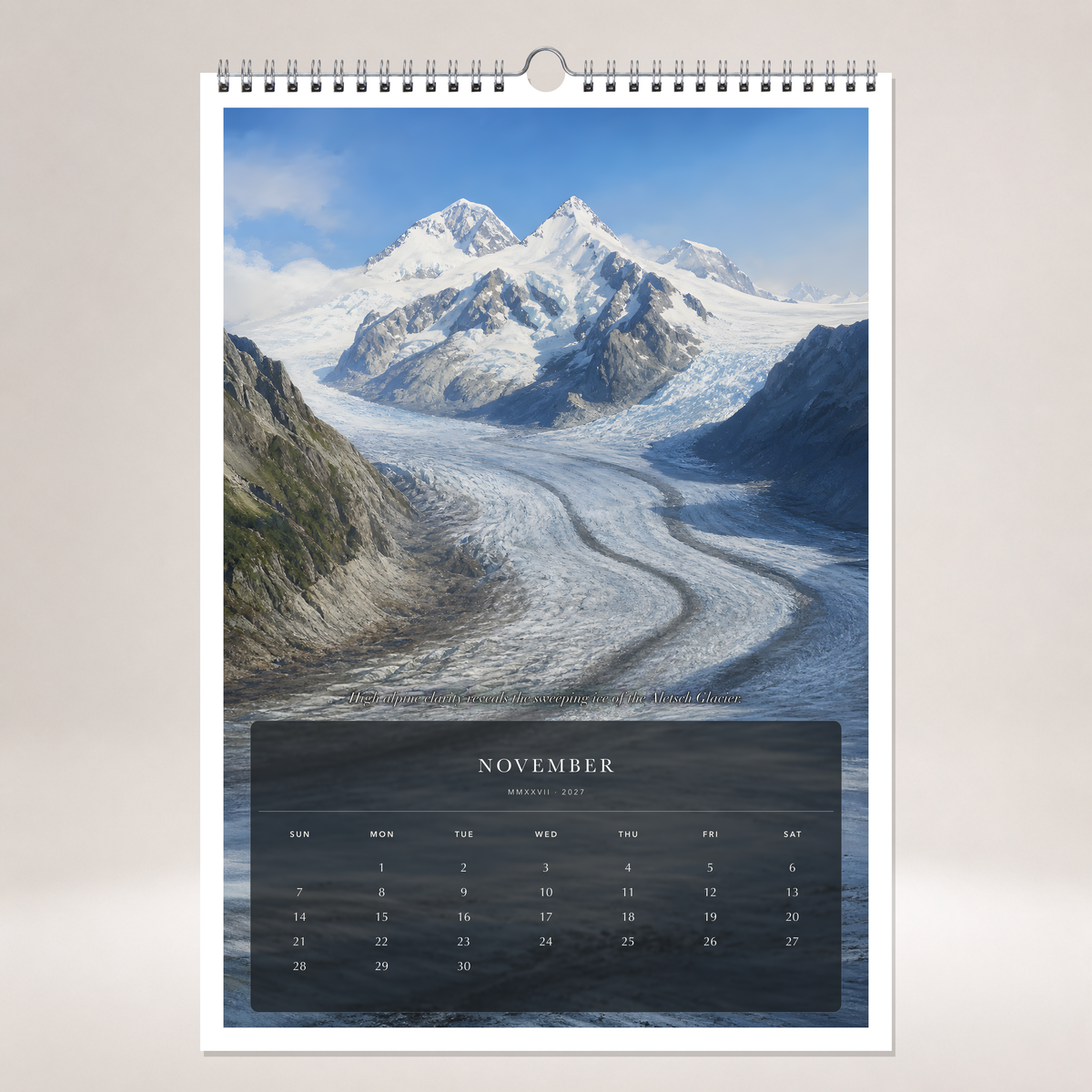 2027 Switzerland (The Grand Canvas Collection) - A3 Wall Calendar - Image 11