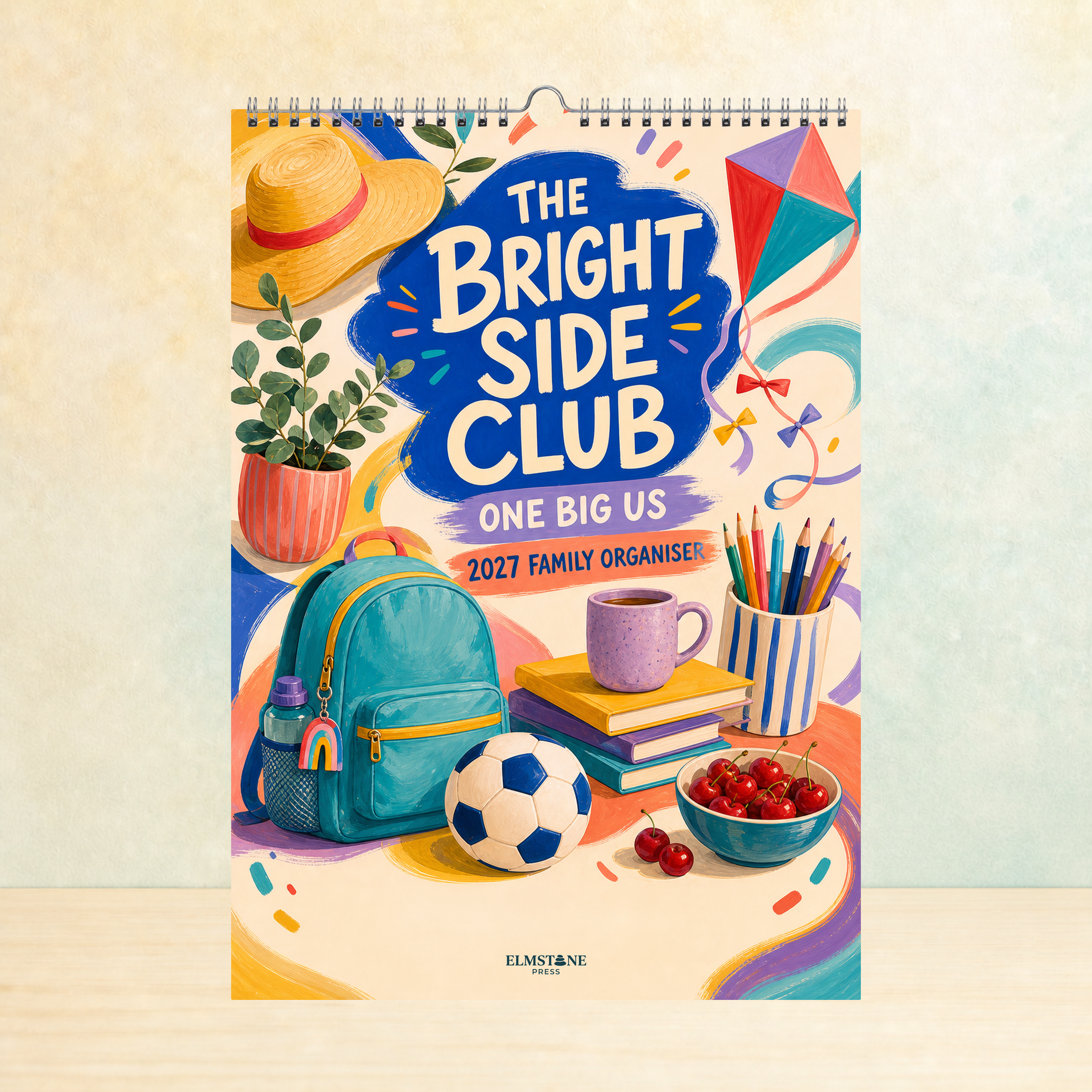 2027 The Bright Side Club - ONE BIG US A3 Australian Family Organiser Calendar - Image 01