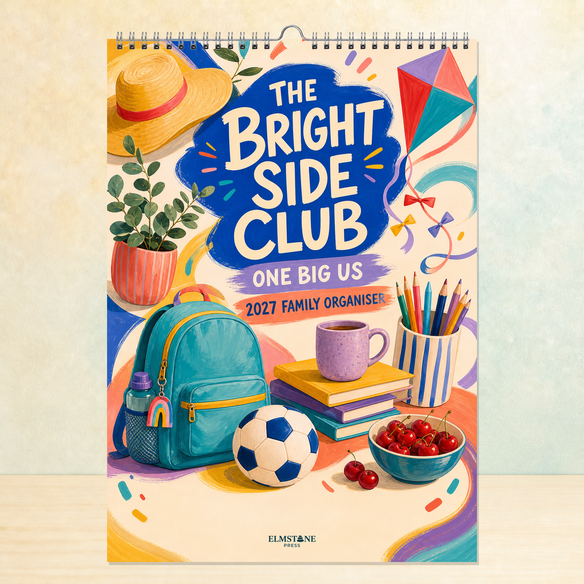 2027 The Bright Side Club - ONE BIG US A3 Australian Family Organiser Calendar - Image 01
