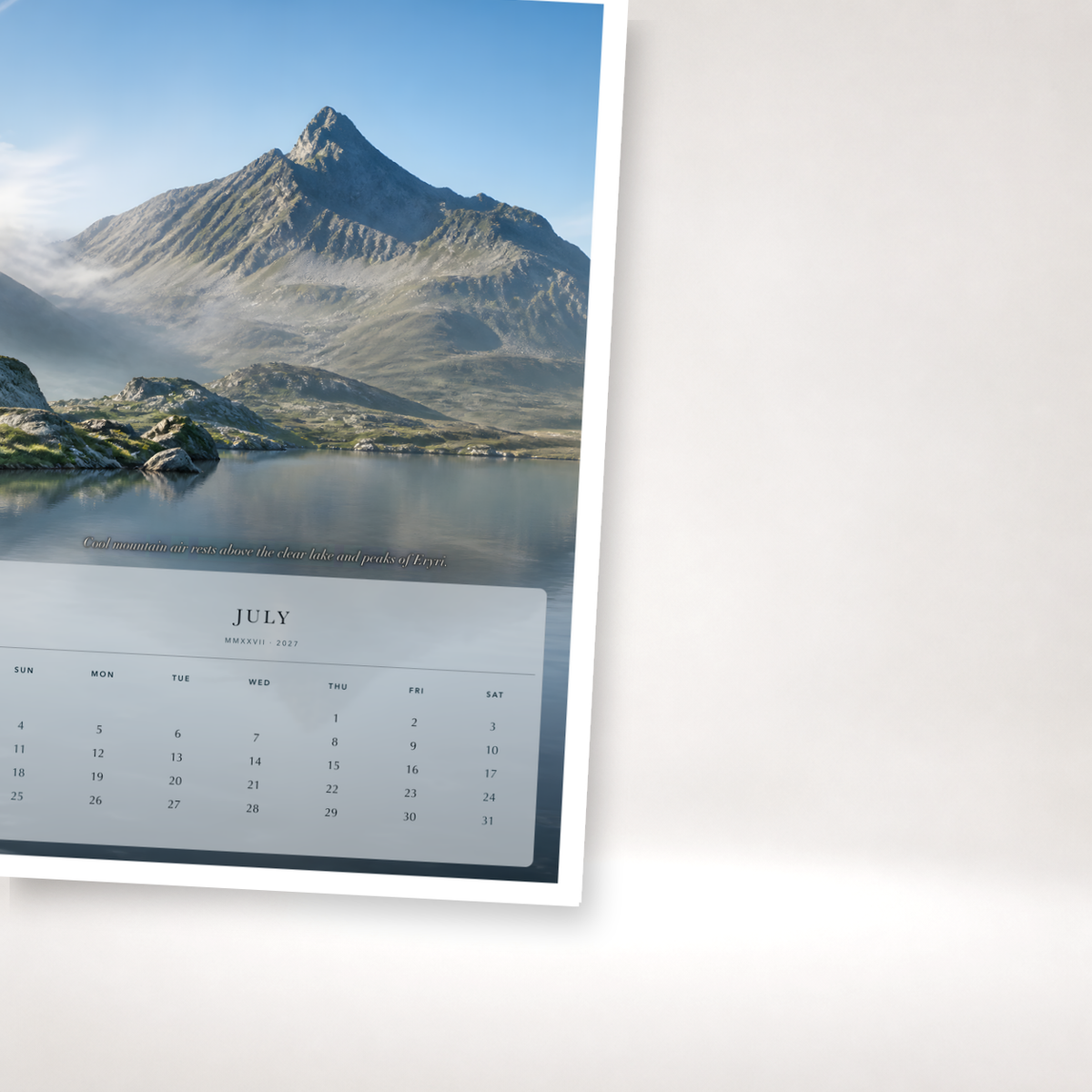 2027 United Kingdom (The Grand Canvas Collection) - A3 Wall Calendar - Image 07