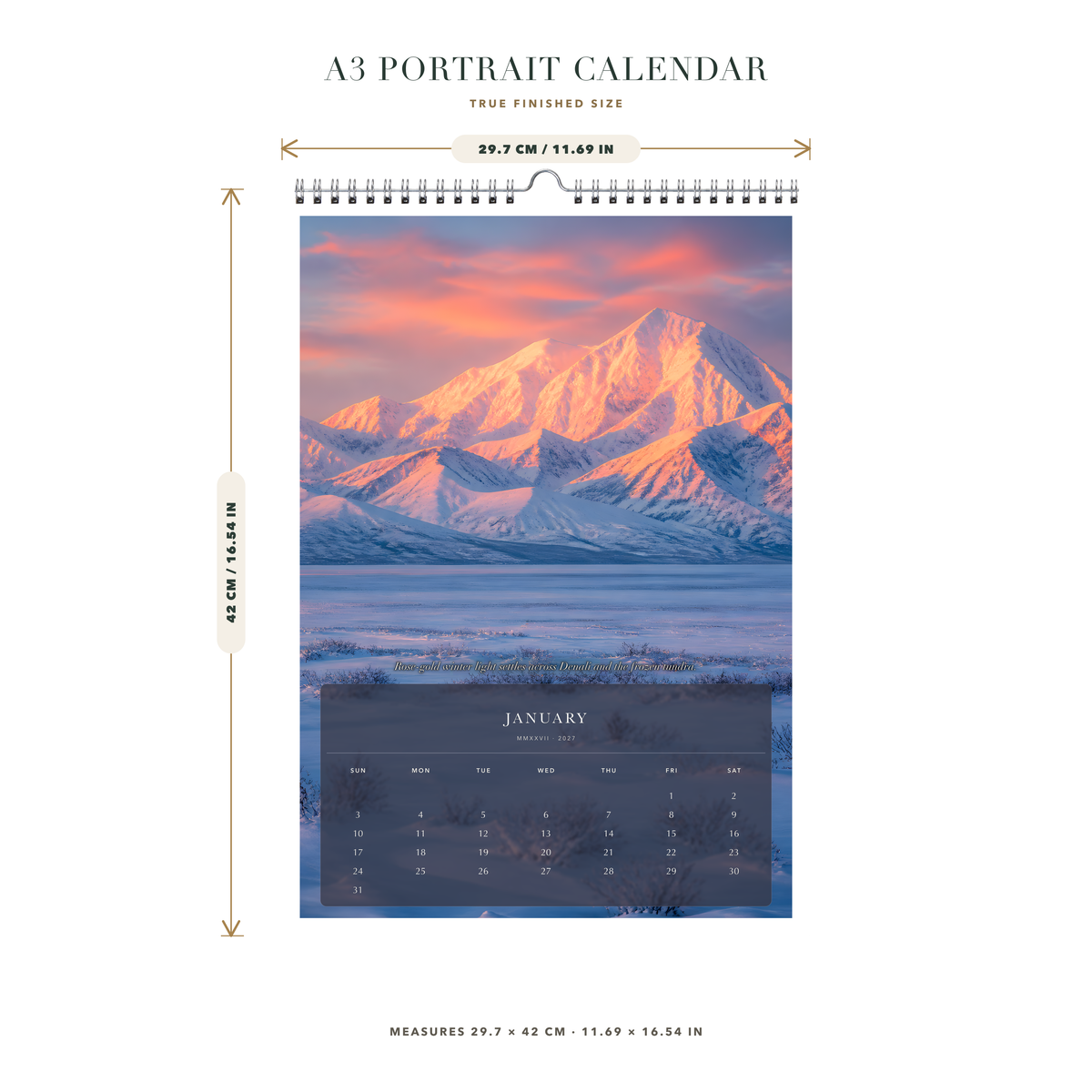 2027 United States (The Grand Canvas Collection) - A3 Wall Calendar - Image 08