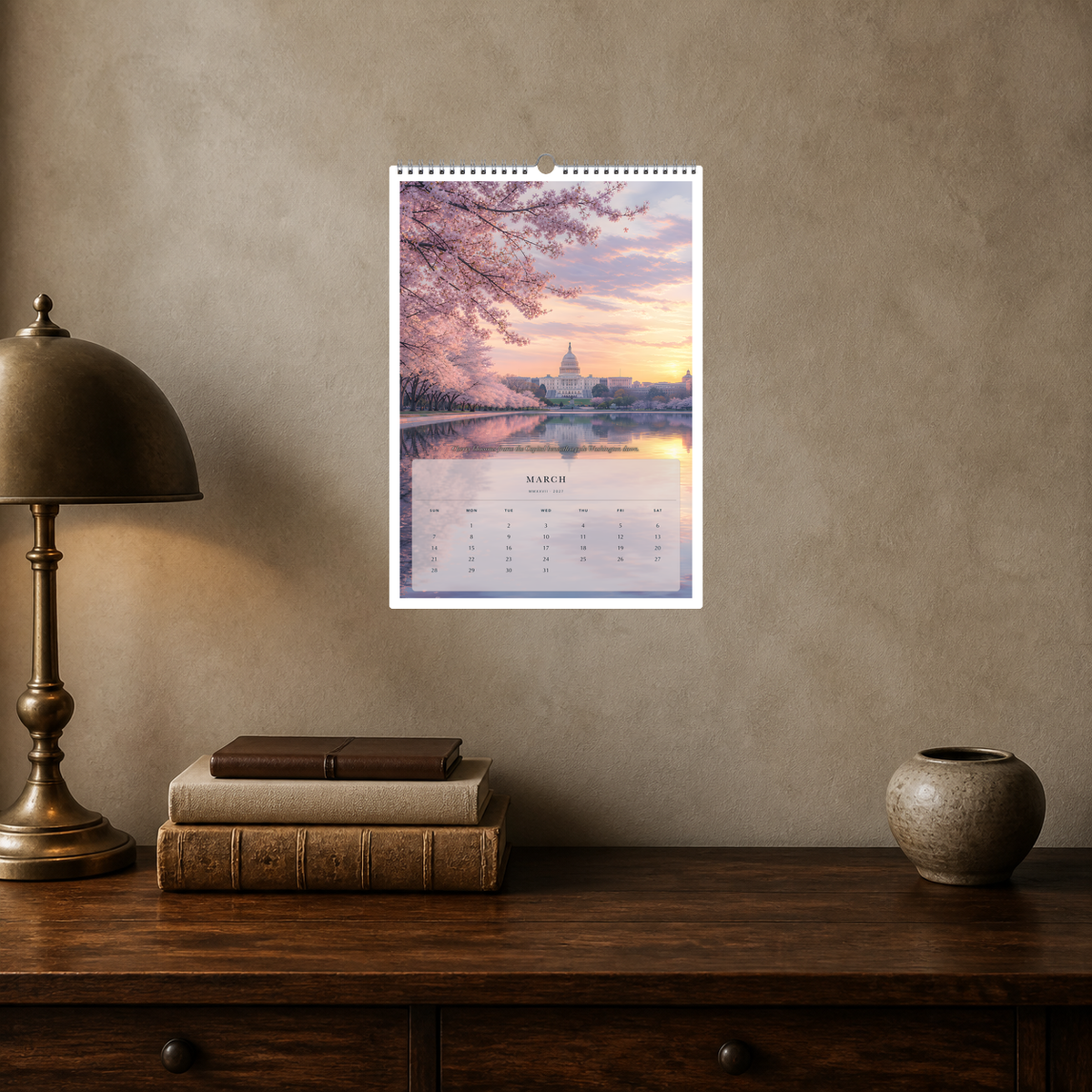 2027 United States (The Grand Canvas Collection) - A3 Wall Calendar - Image 09