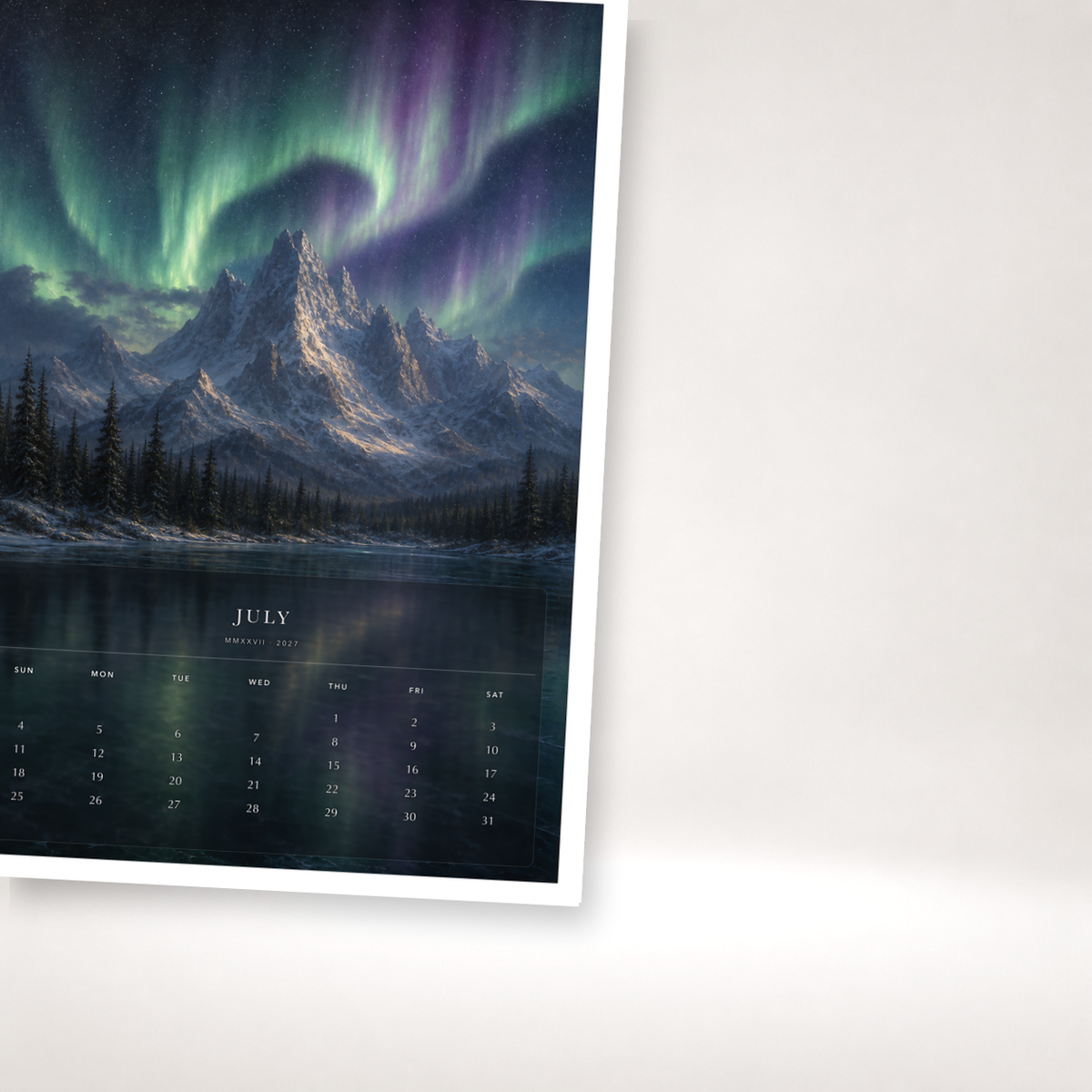 2027 Untamed Grandeur (The Reimagined Collection - Inspired By Albert Bierstadt) - A3 Wall Calendar - Image 07