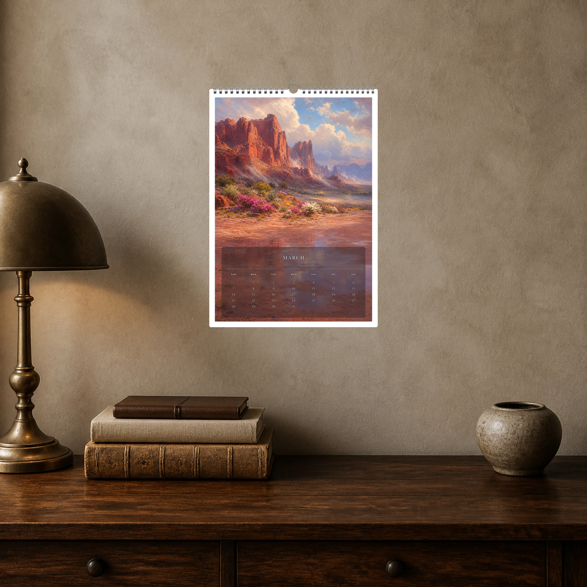 2027 Untamed Grandeur (The Reimagined Collection - Inspired By Albert Bierstadt) - A3 Wall Calendar - Image 09