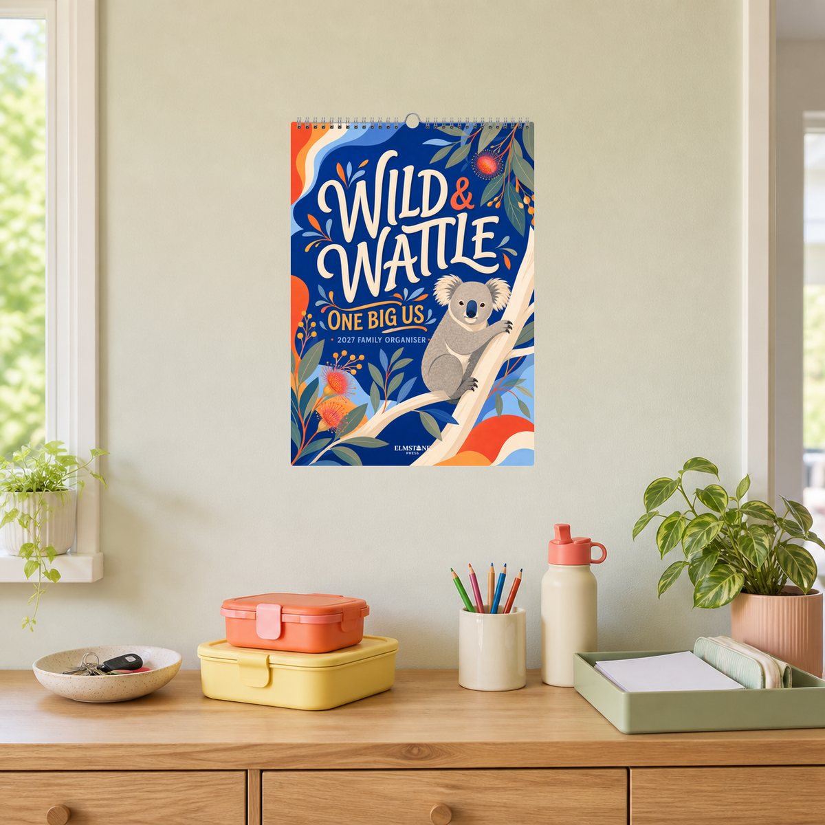 2027 Wild & Wattle - ONE BIG US A3 Australian Family Organiser Calendar - Image 05