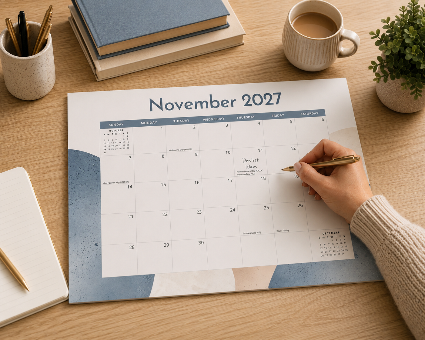 2027 Form & Flow - Versatile 4-in-1 Magnetic, Wall and Desk Calendar