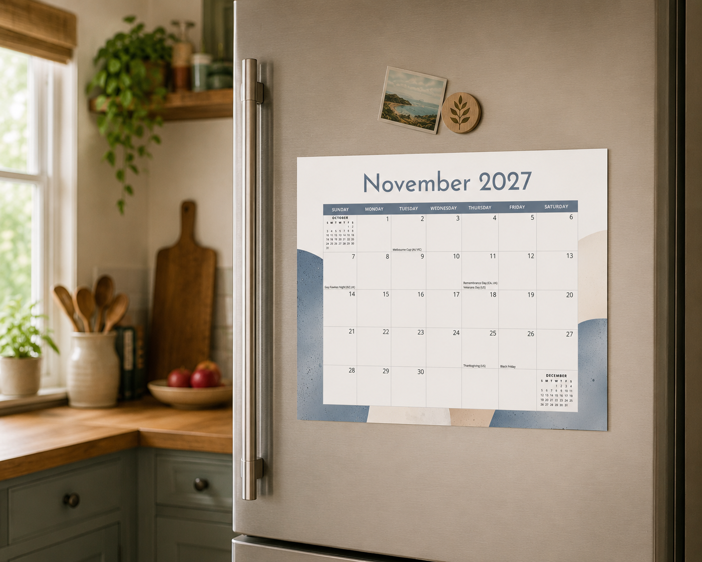 2027 Form & Flow - Versatile 4-in-1 Magnetic, Wall and Desk Calendar