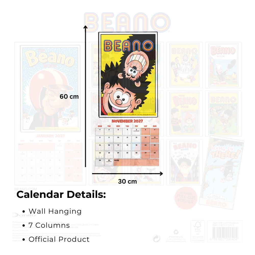 2027 Beano Classic - Square Wall Calendar - product image 6