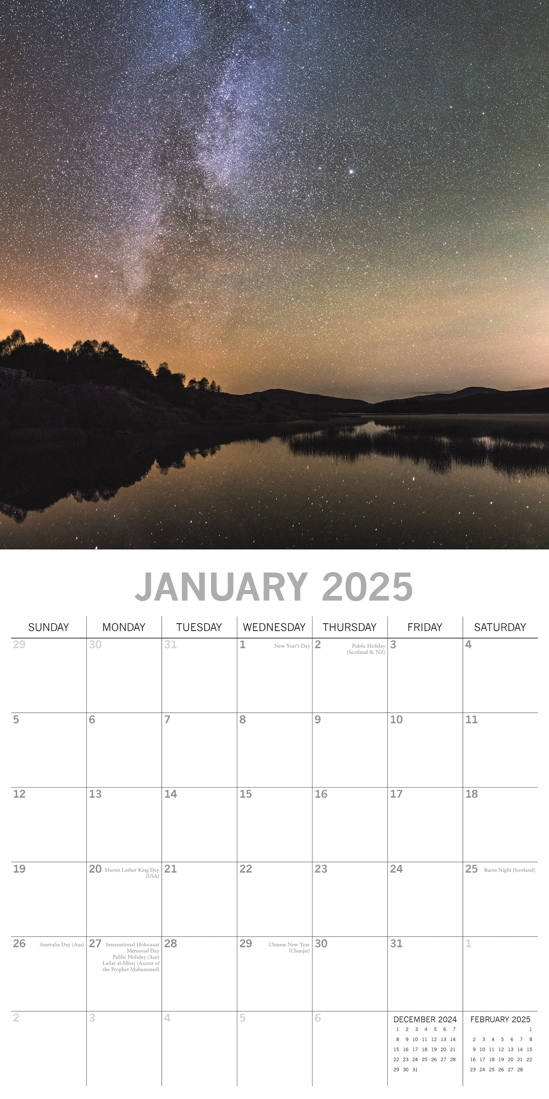 2025 Scotland - Square Wall Calendar