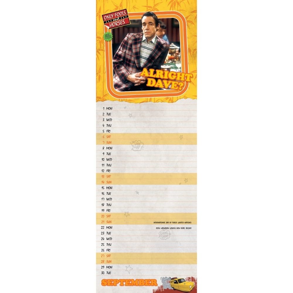 2025 Only Fools And Horses - Slim Wall Calendar