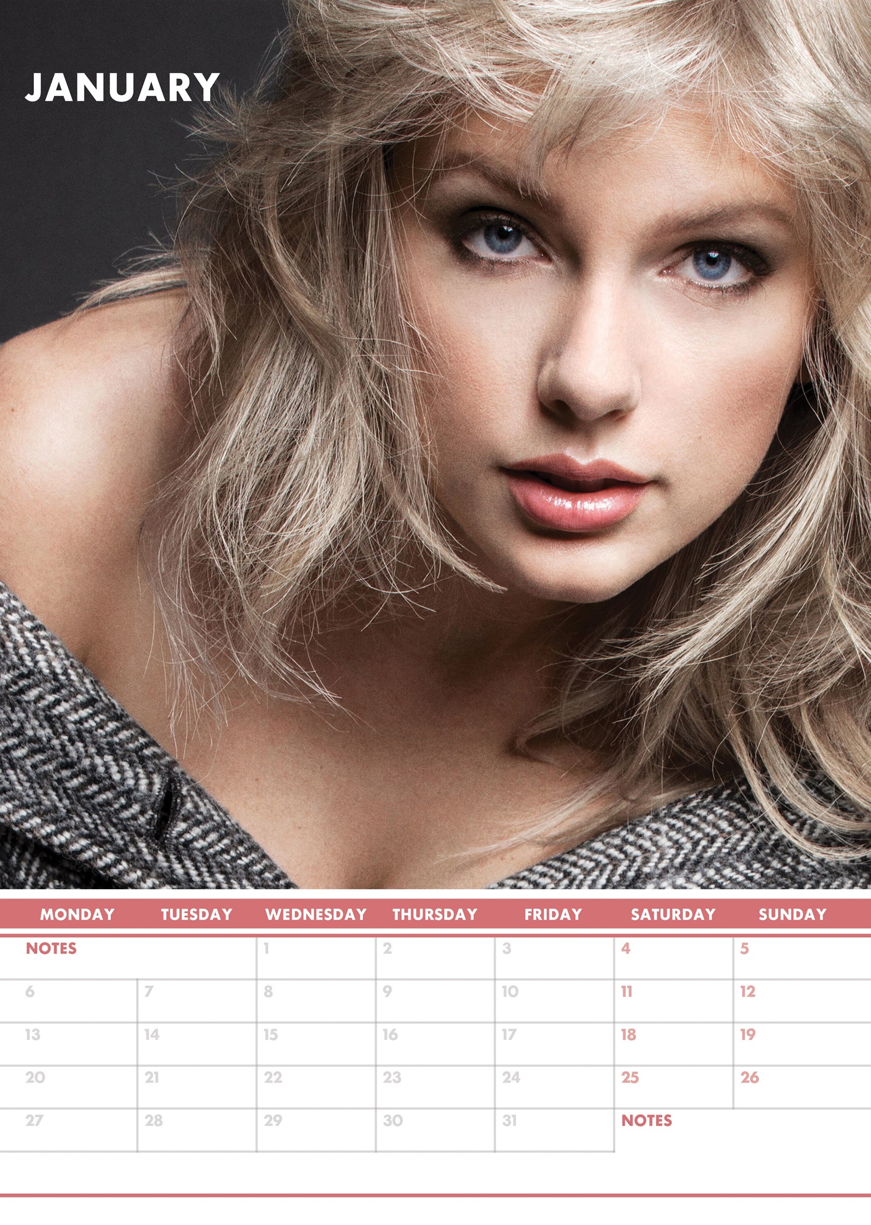 2025 Taylor Swift - A3 Wall Calendar