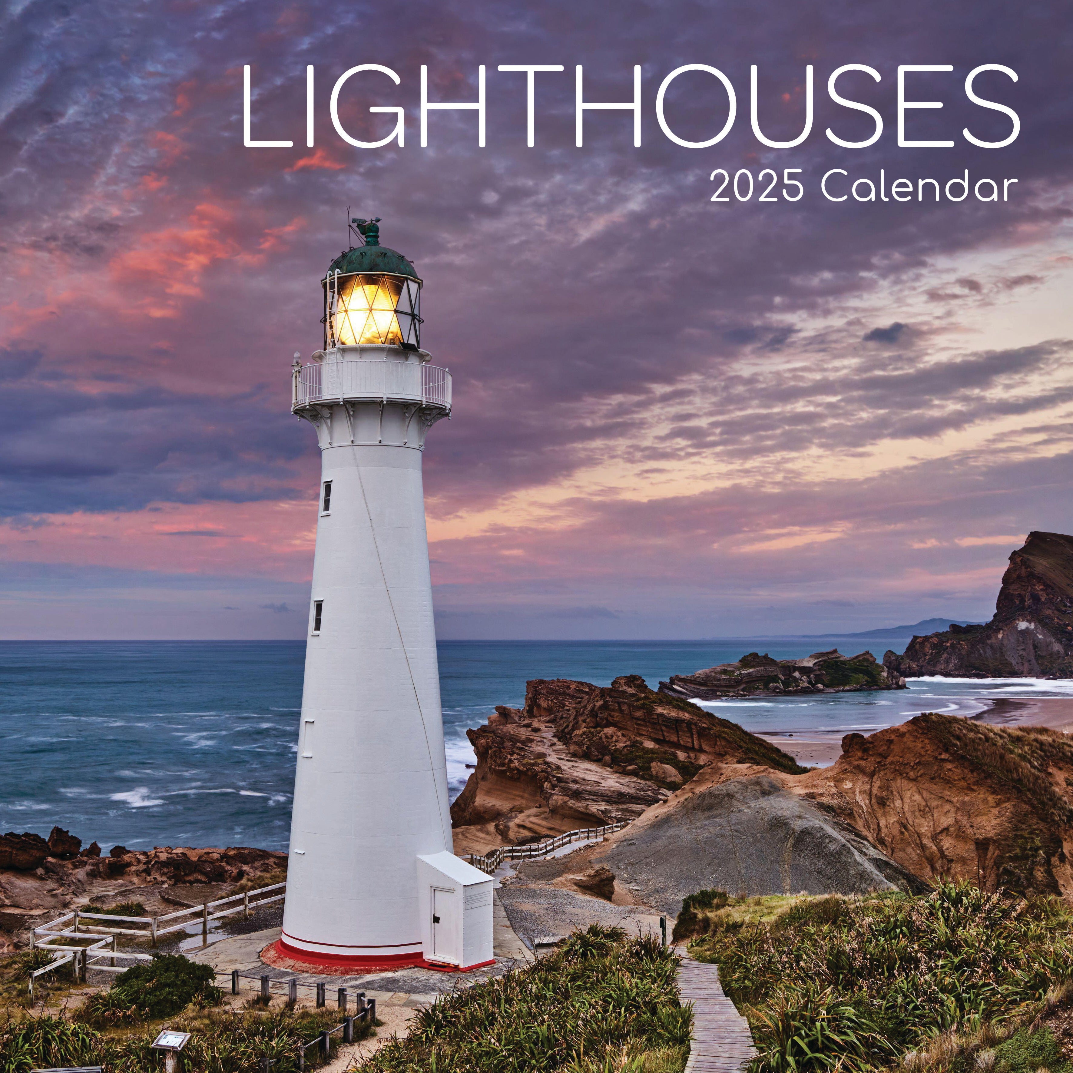 2025 Lighthouses - Square Wall Calendar