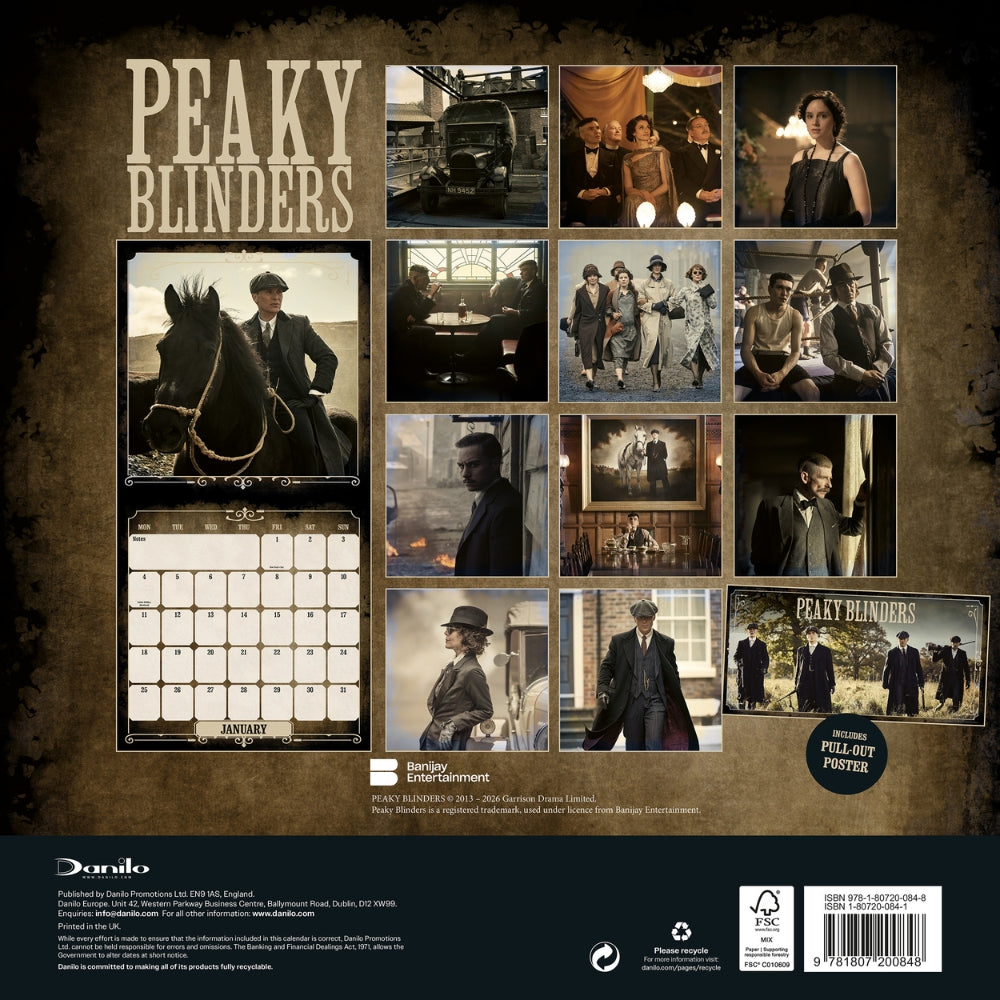 2027 Peaky Blinders - Square Wall Calendar - product image 5