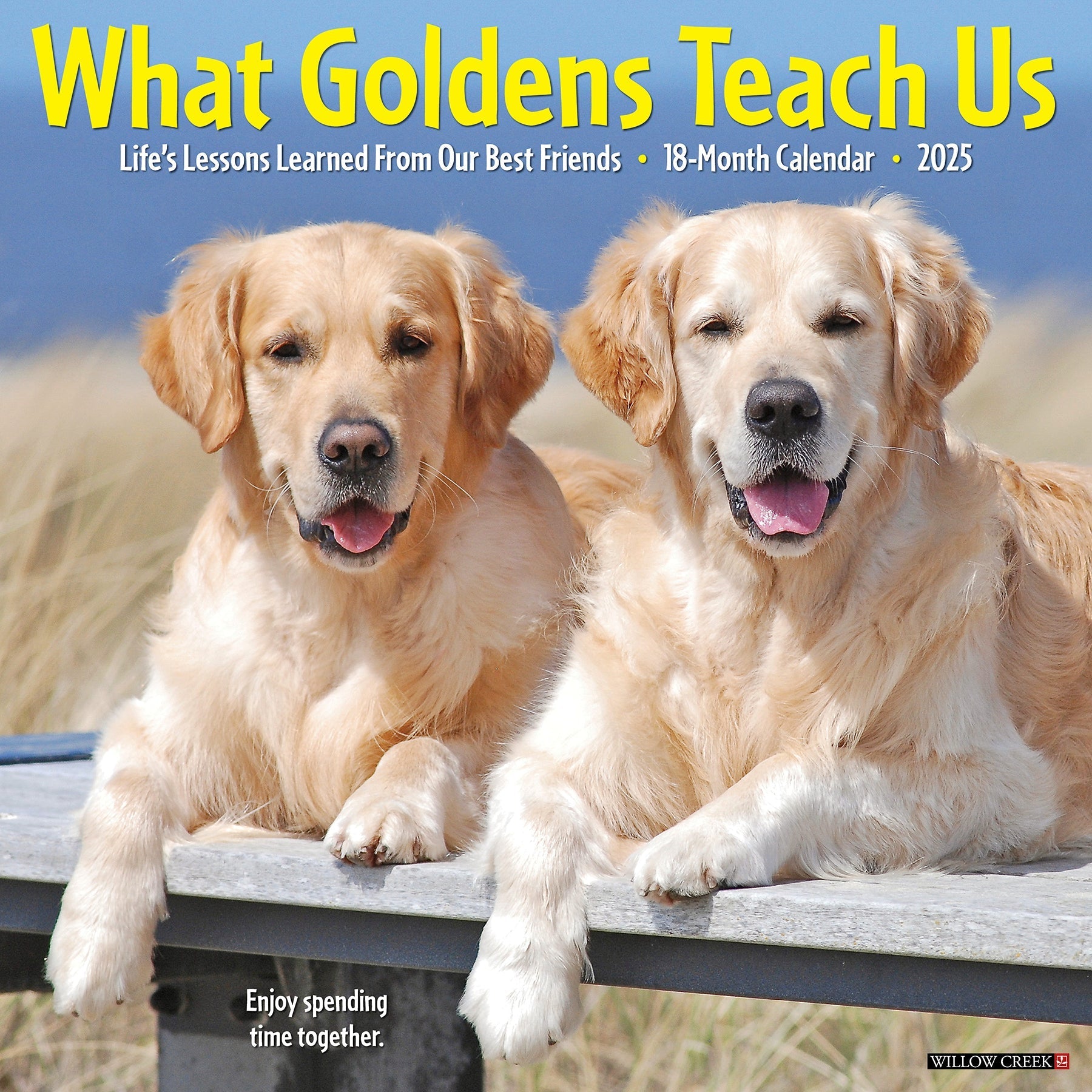 2025 What Goldens Teach Us - Square Wall Calendar