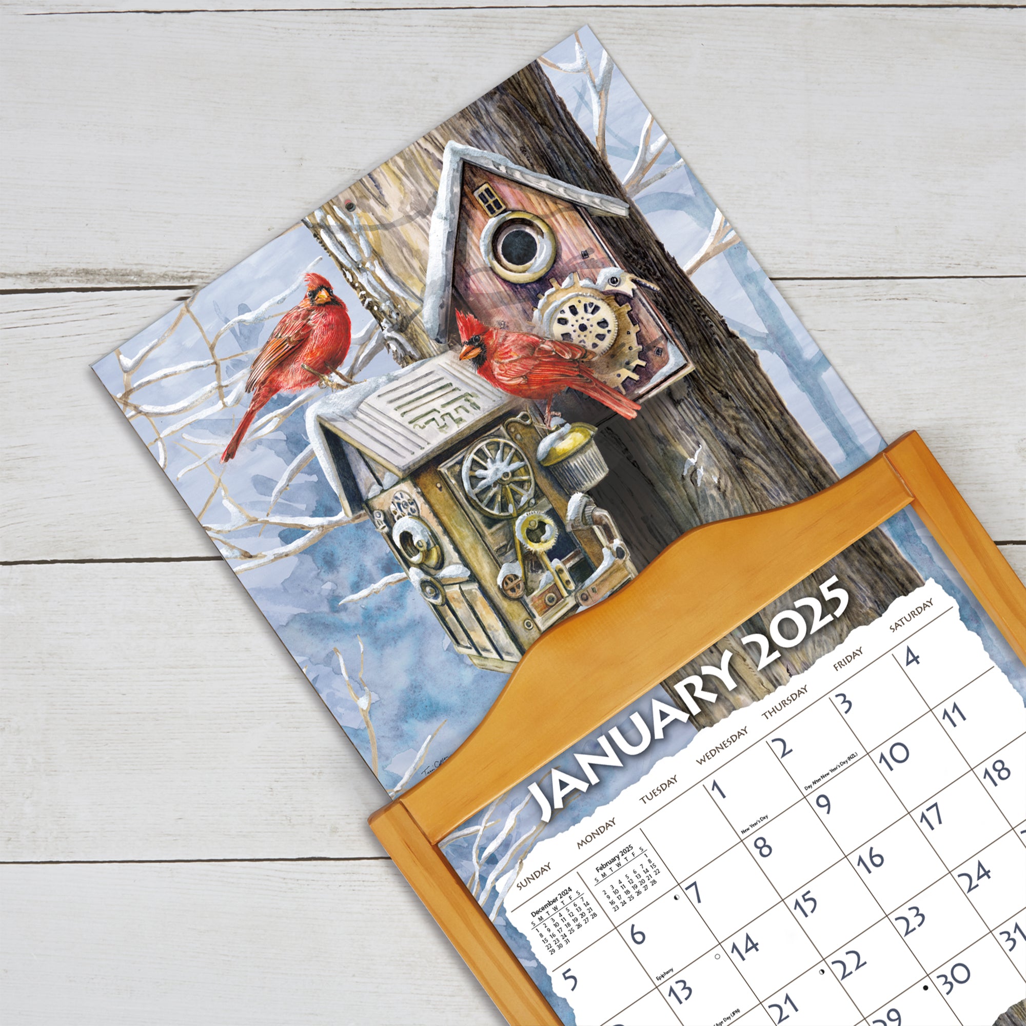 2025 LANG Birdhouses by Tim Coffey - Deluxe Wall Calendar