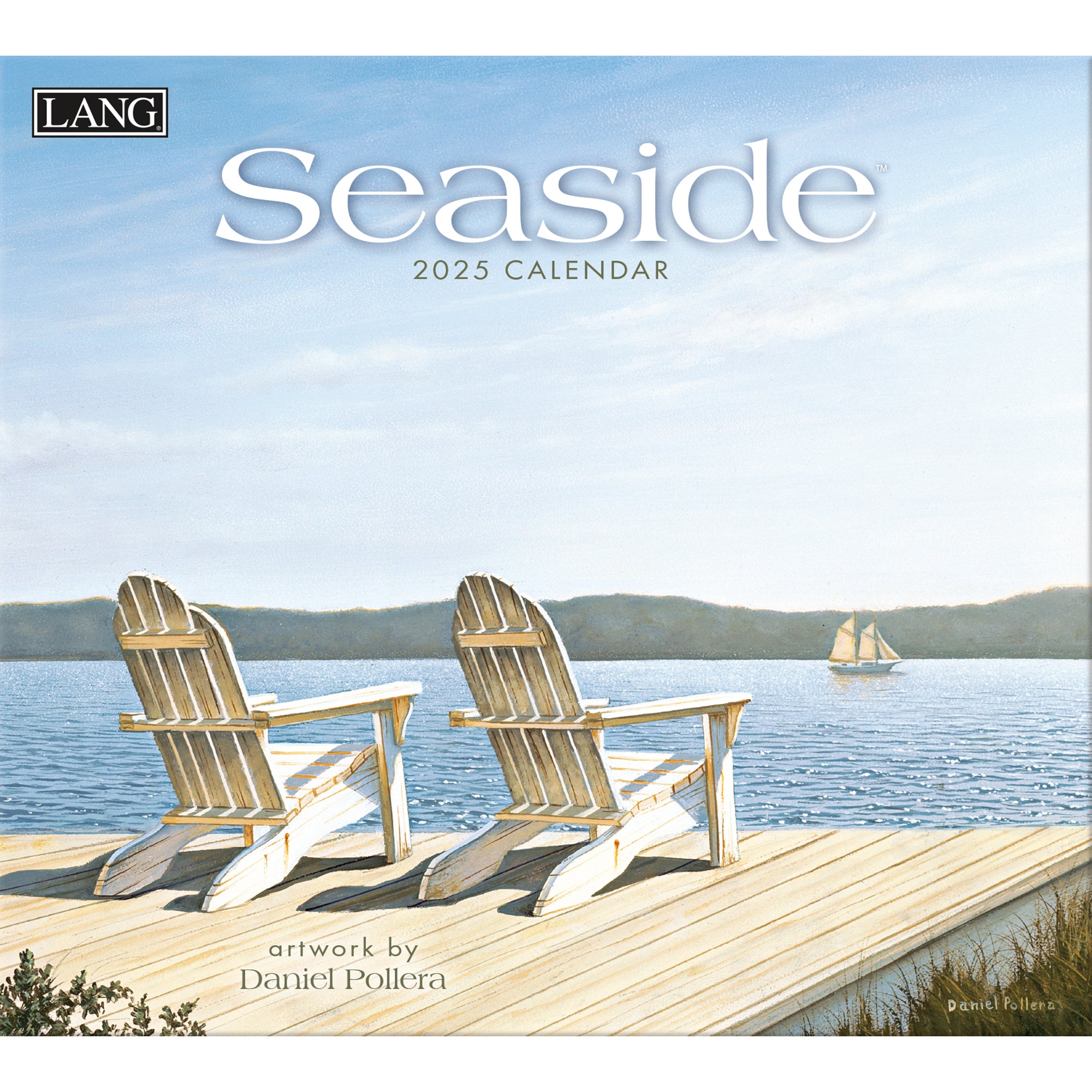 2025 LANG Seaside By Daniel Pollera - Deluxe Wall Calendar