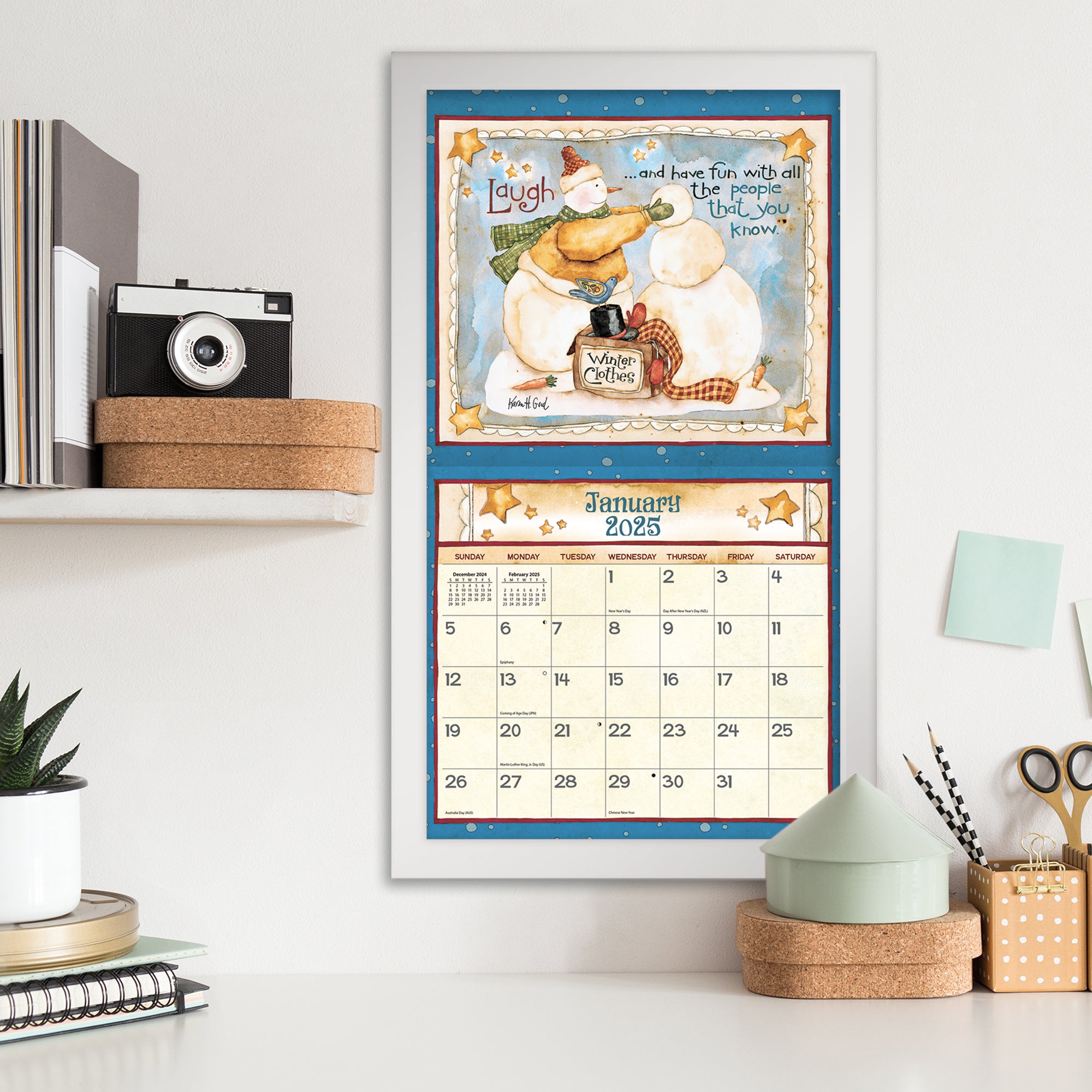 2025 LANG Simple Life - Deluxe Wall Calendar