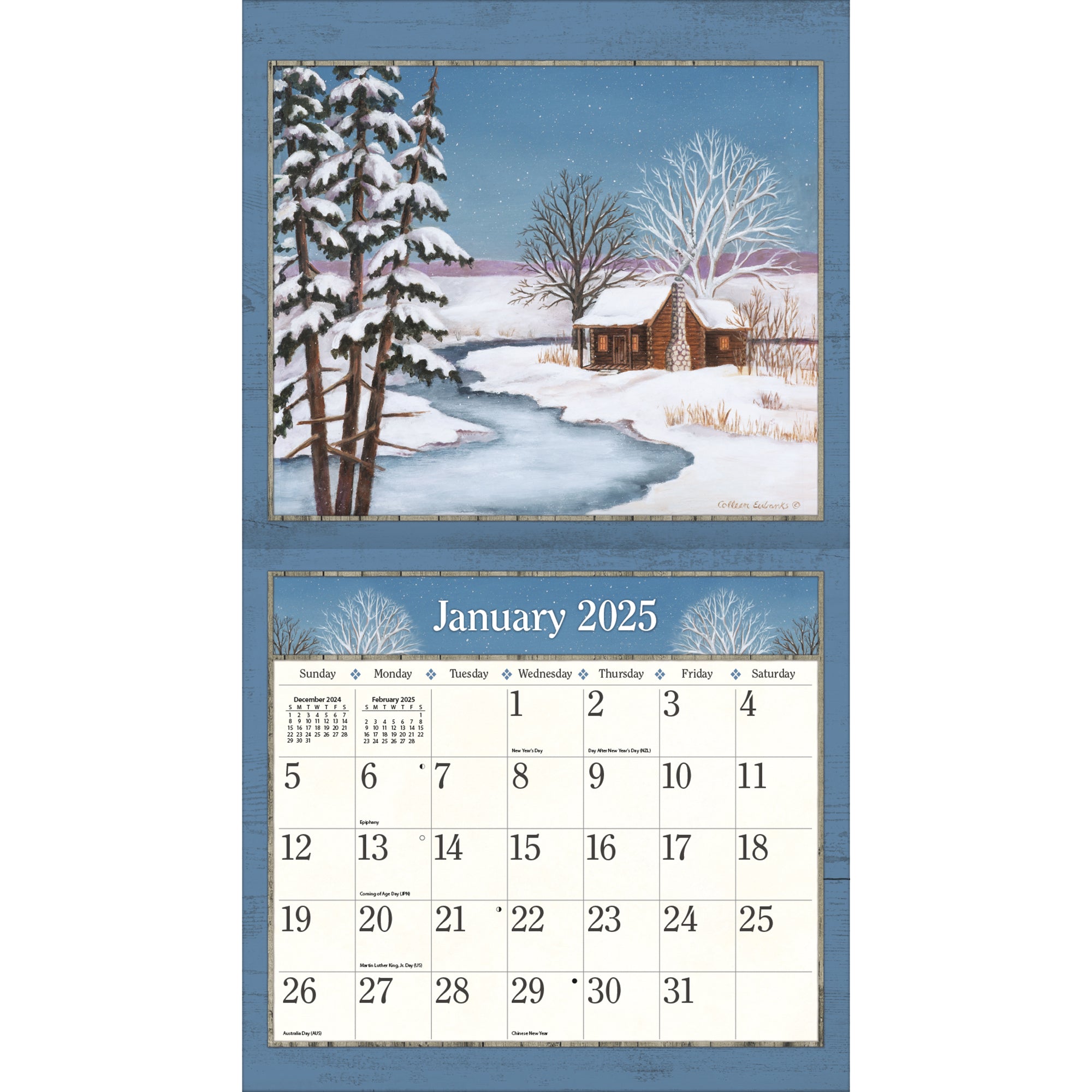 2025 LANG Country Living By Colleen Eubanks Deluxe Wall Calendar