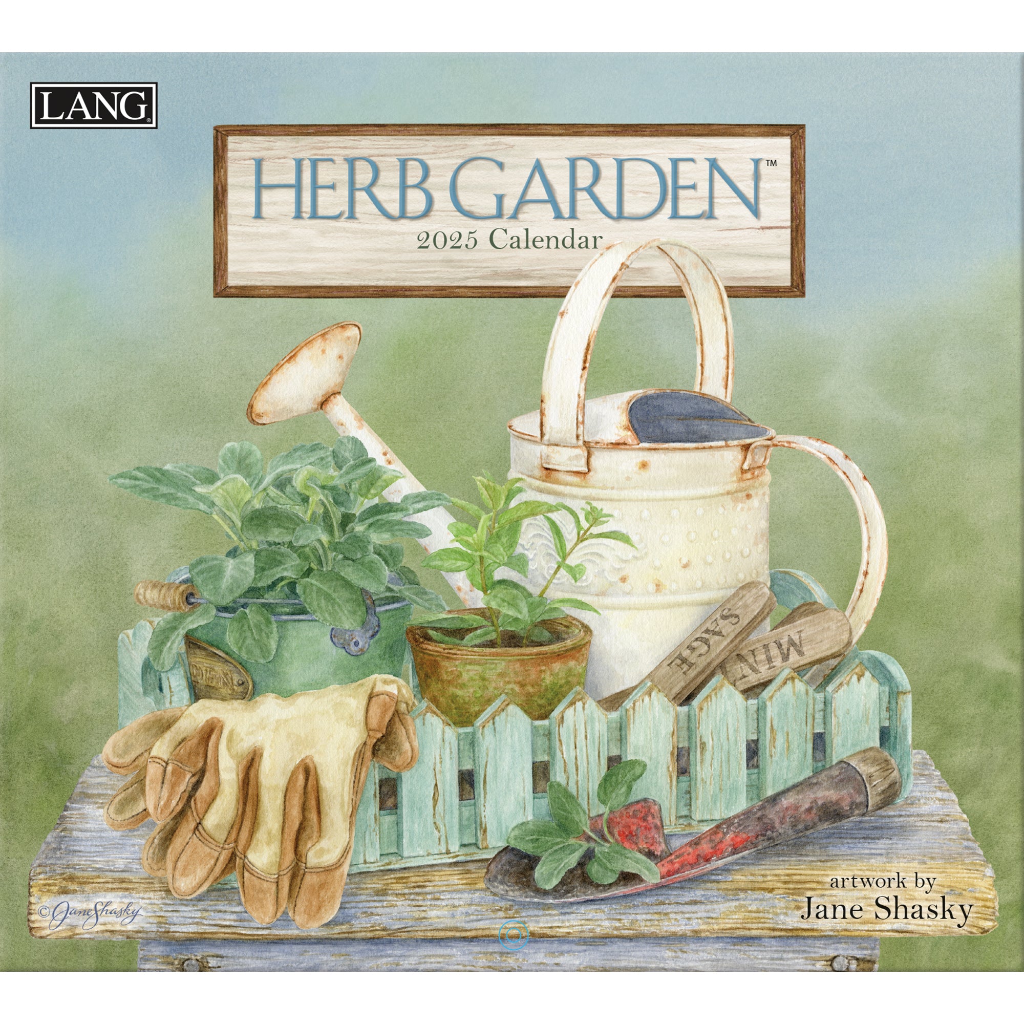 2025 LANG Herb Garden By Jane Shasky - Deluxe Wall Calendar