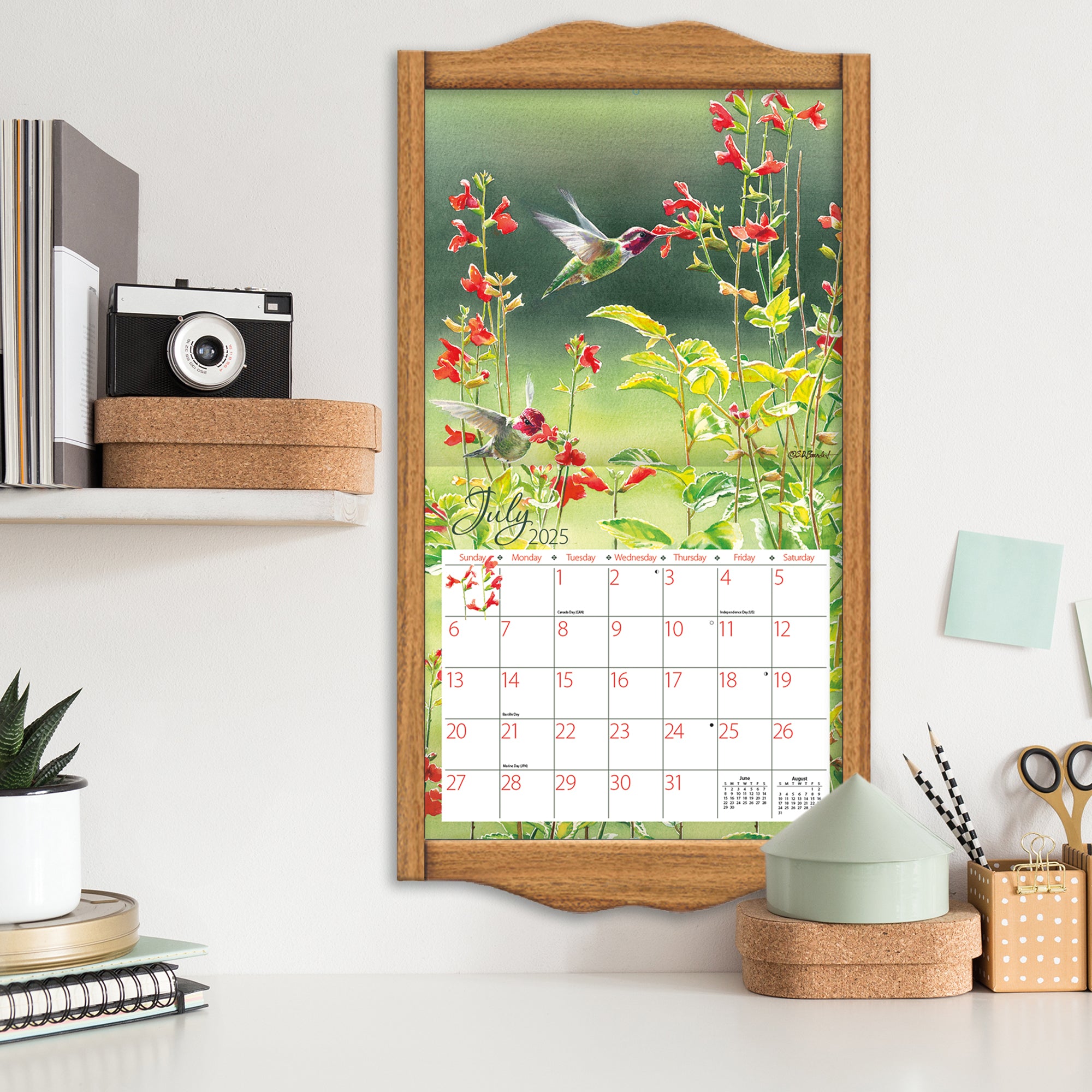 2025 LANG Hummingbirds By Susan Bourdet  - Deluxe Wall Calendar