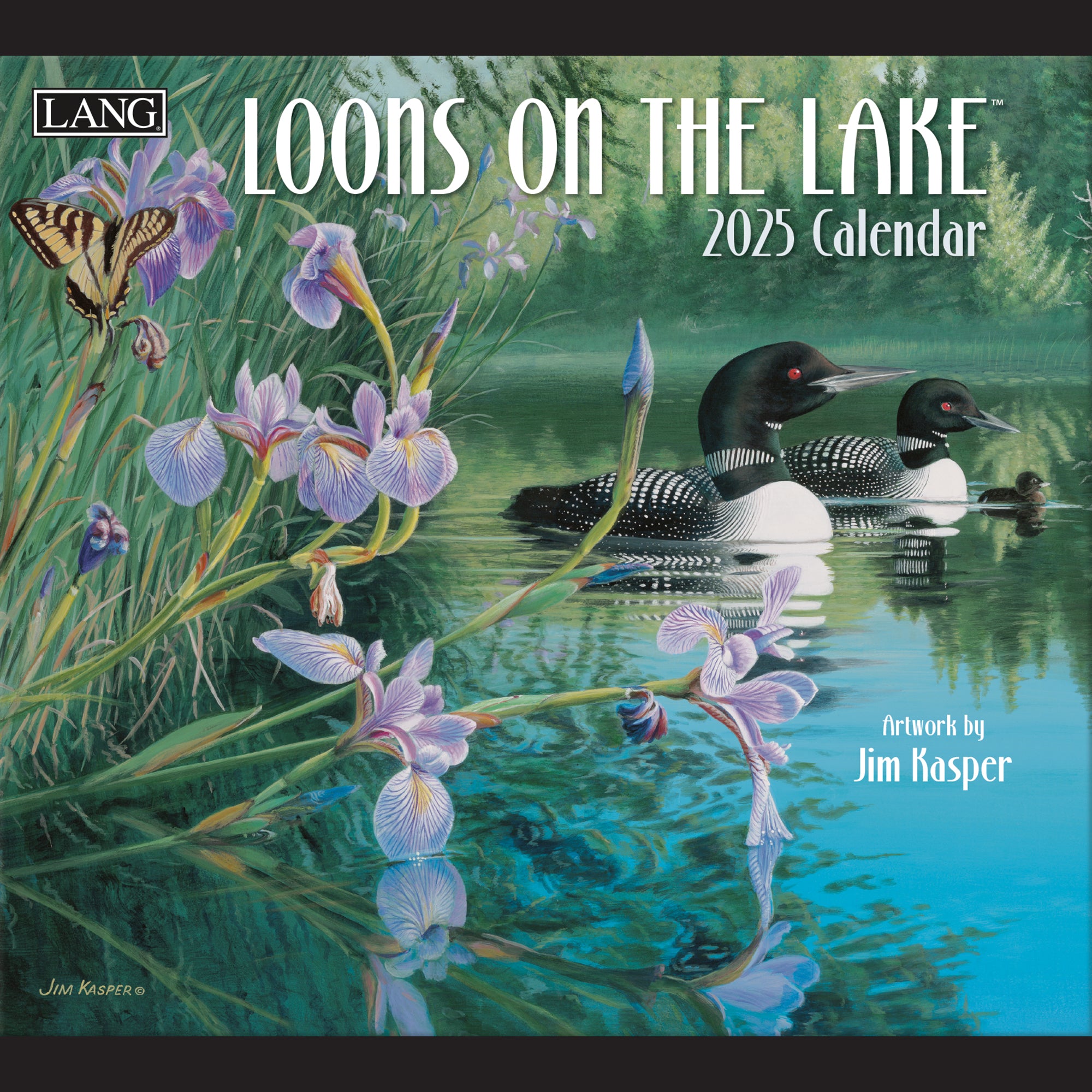 2025 LANG Loons On The Lake By Gene Stevens - Deluxe Wall Calendar