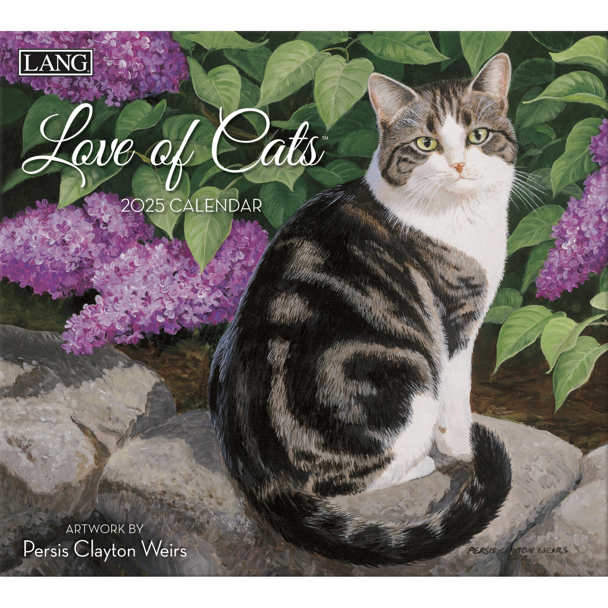 2025 LANG Love Of Cats By Persis Clayton Weirs - Deluxe Wall Calendar