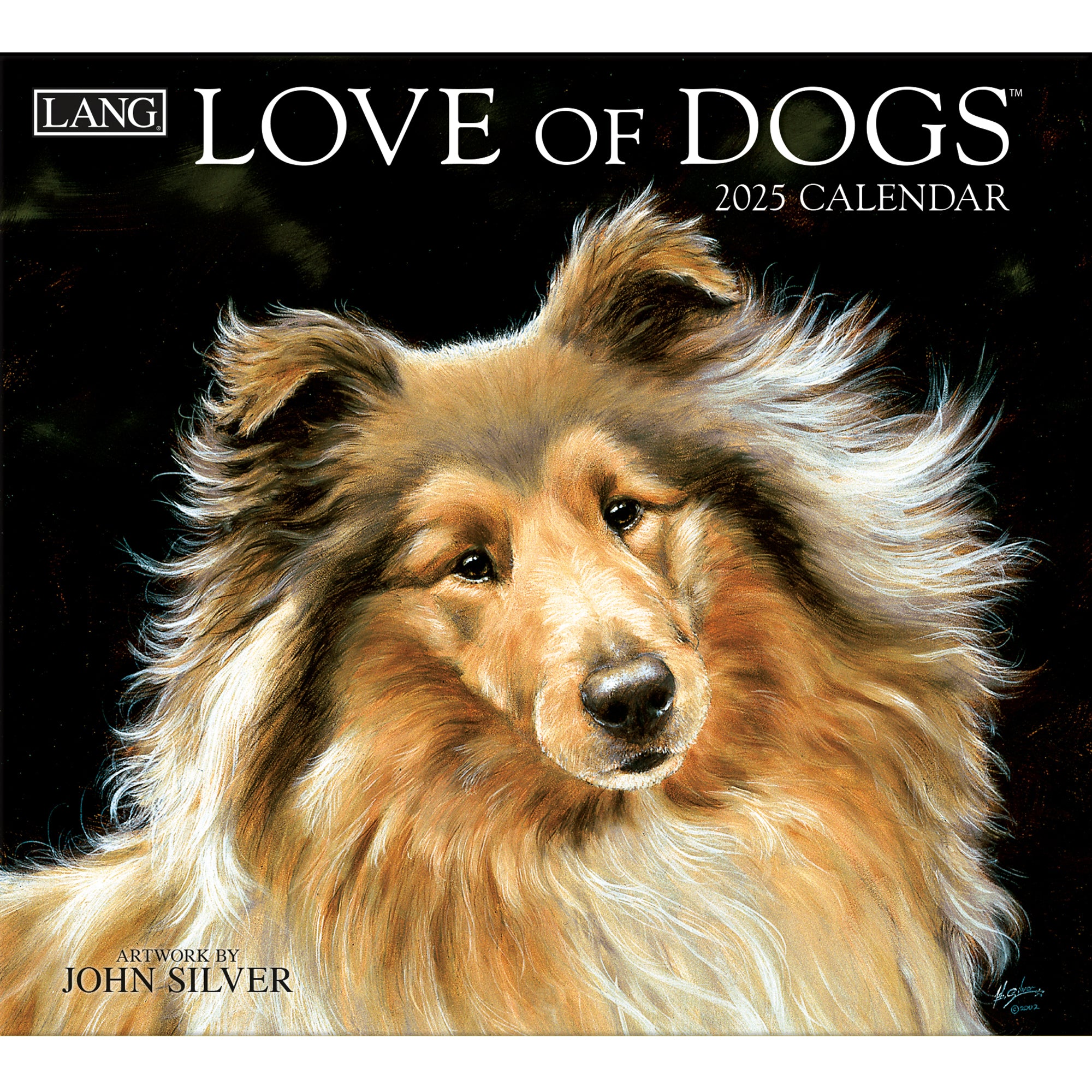 2025 LANG Love Of Dogs By John Silver - Deluxe Wall Calendar