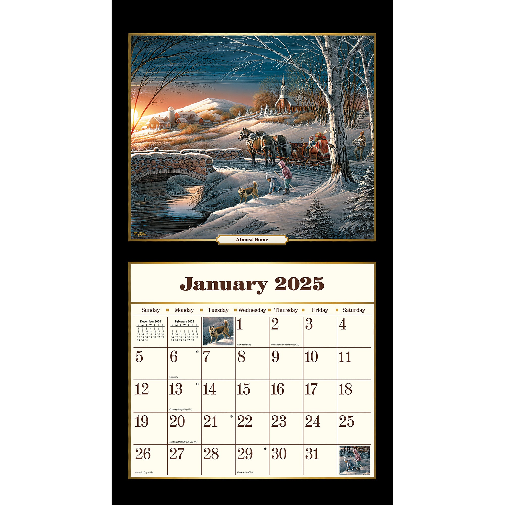 2025 LANG Terry Redlin Deluxe Wall Calendar