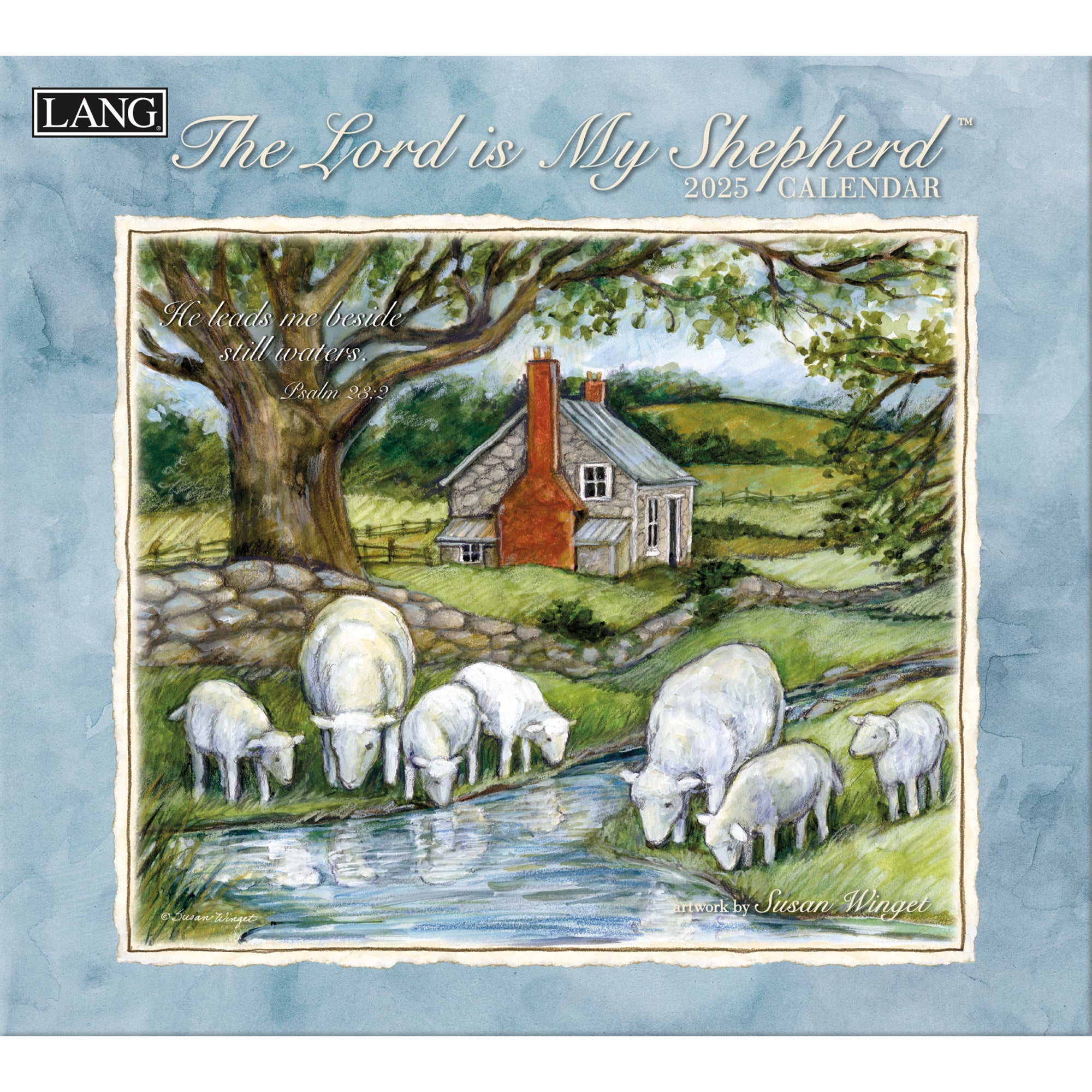 2025 LANG Lord Is My Shepard (Scripture) - Deluxe Wall Calendar