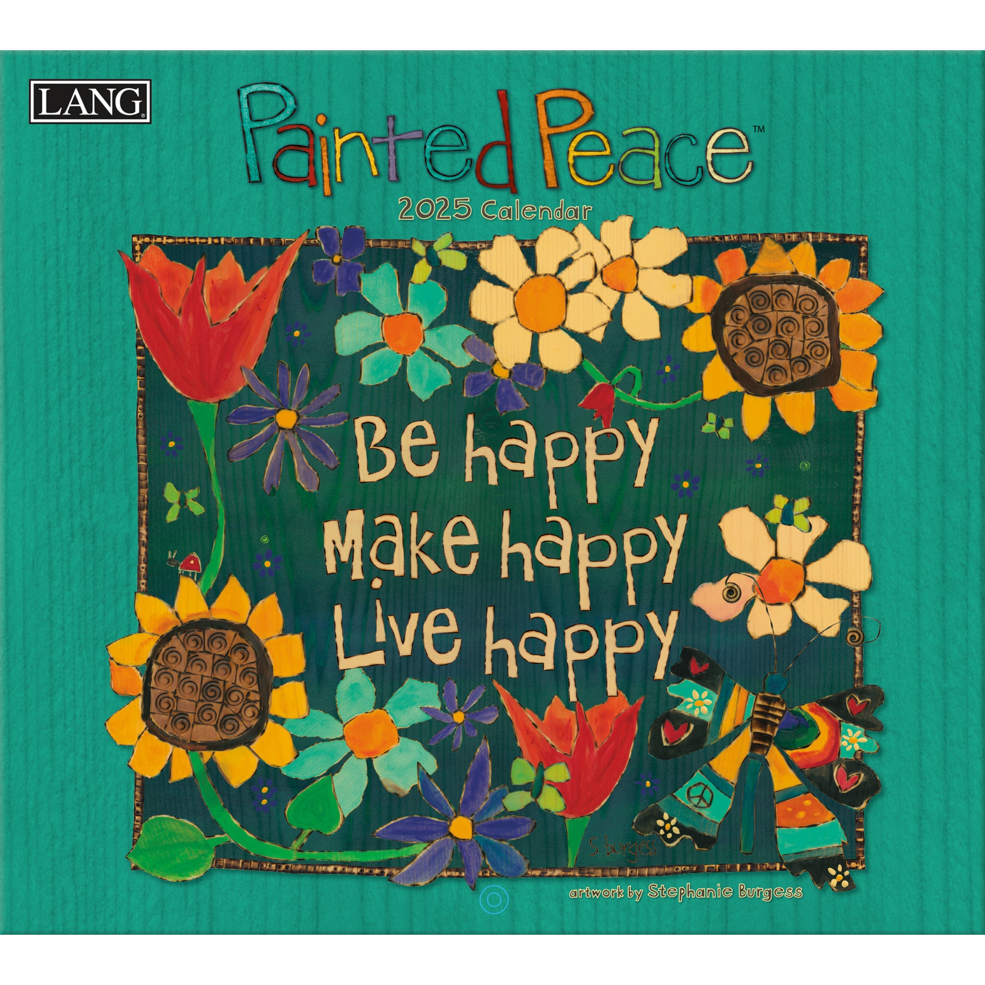 2025 LANG Painted Peace By Stephanie Burgess  - Deluxe Wall Calendar