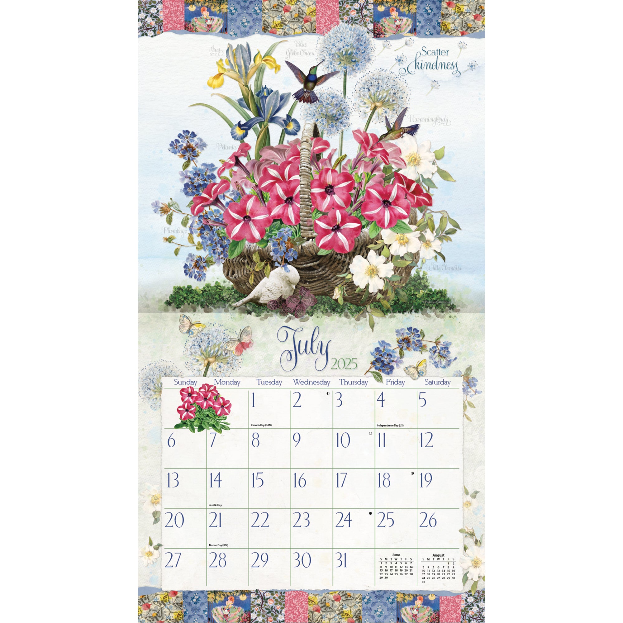 2025 LANG Garden Botanicals by Barbara Anderson - Deluxe Wall Calendar