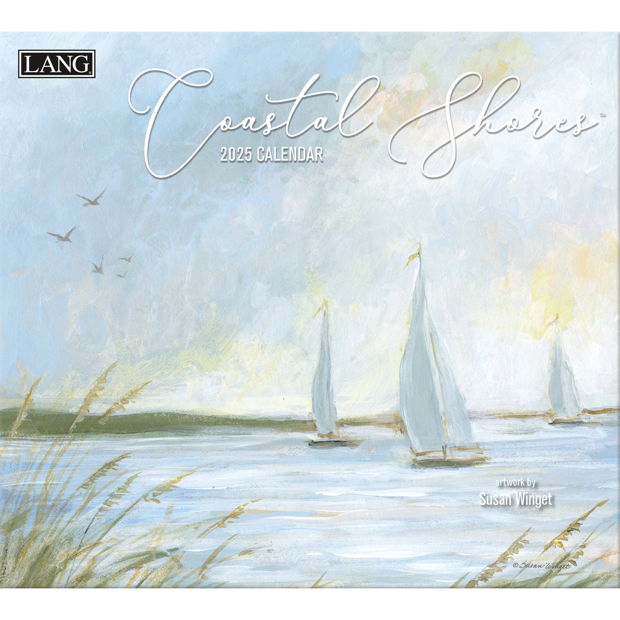 2025 LANG Coastal Shores By Susan Winget - Deluxe Wall Calendar