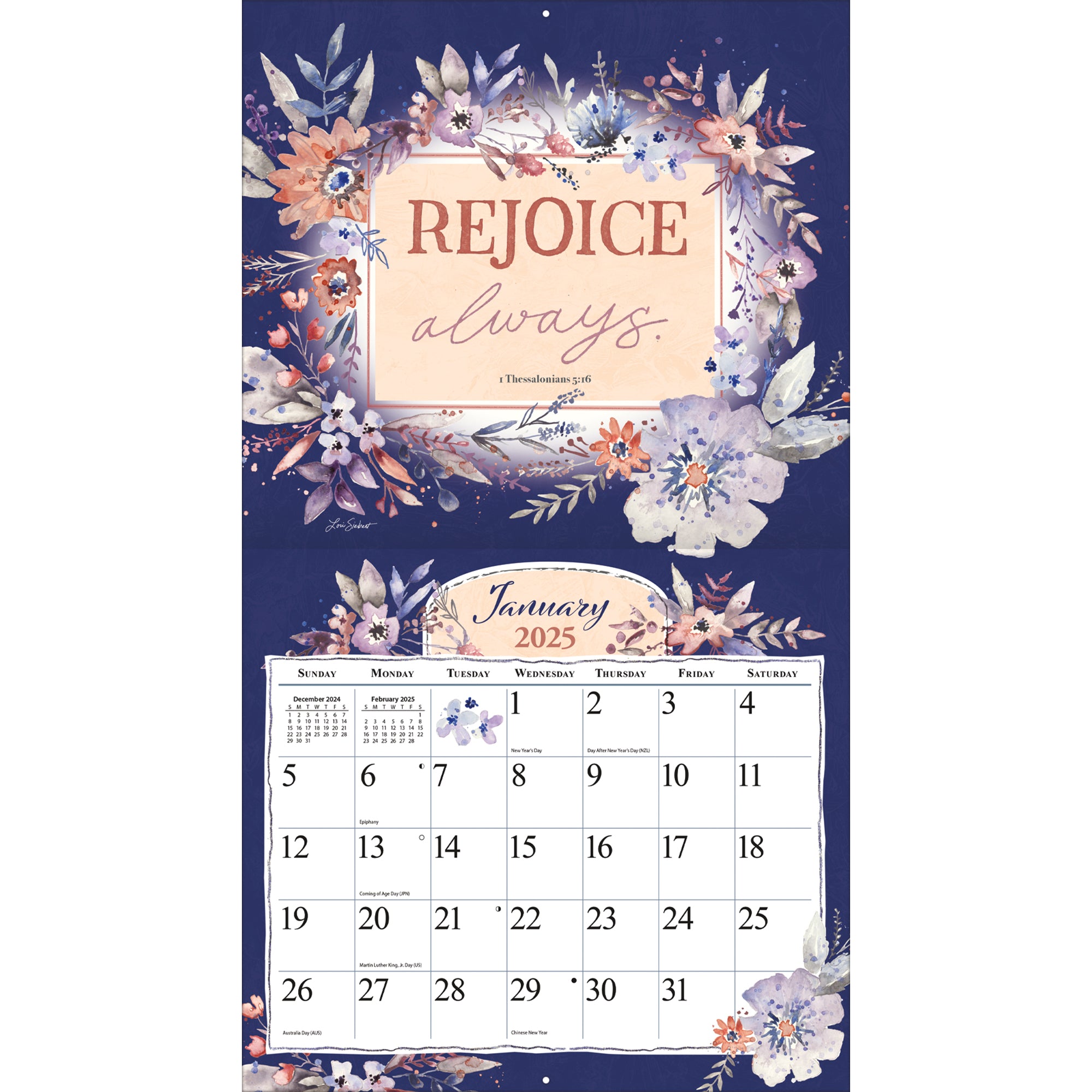 2025 LANG Forever Faithful (Scripture) - Deluxe Wall Calendar