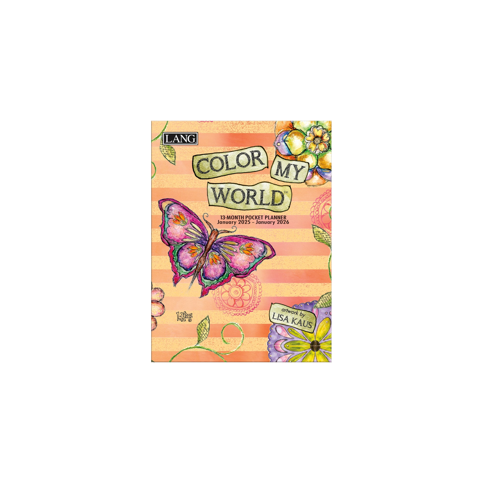 2025 LANG Color My World - 13 Month Pocket Diary/Planner