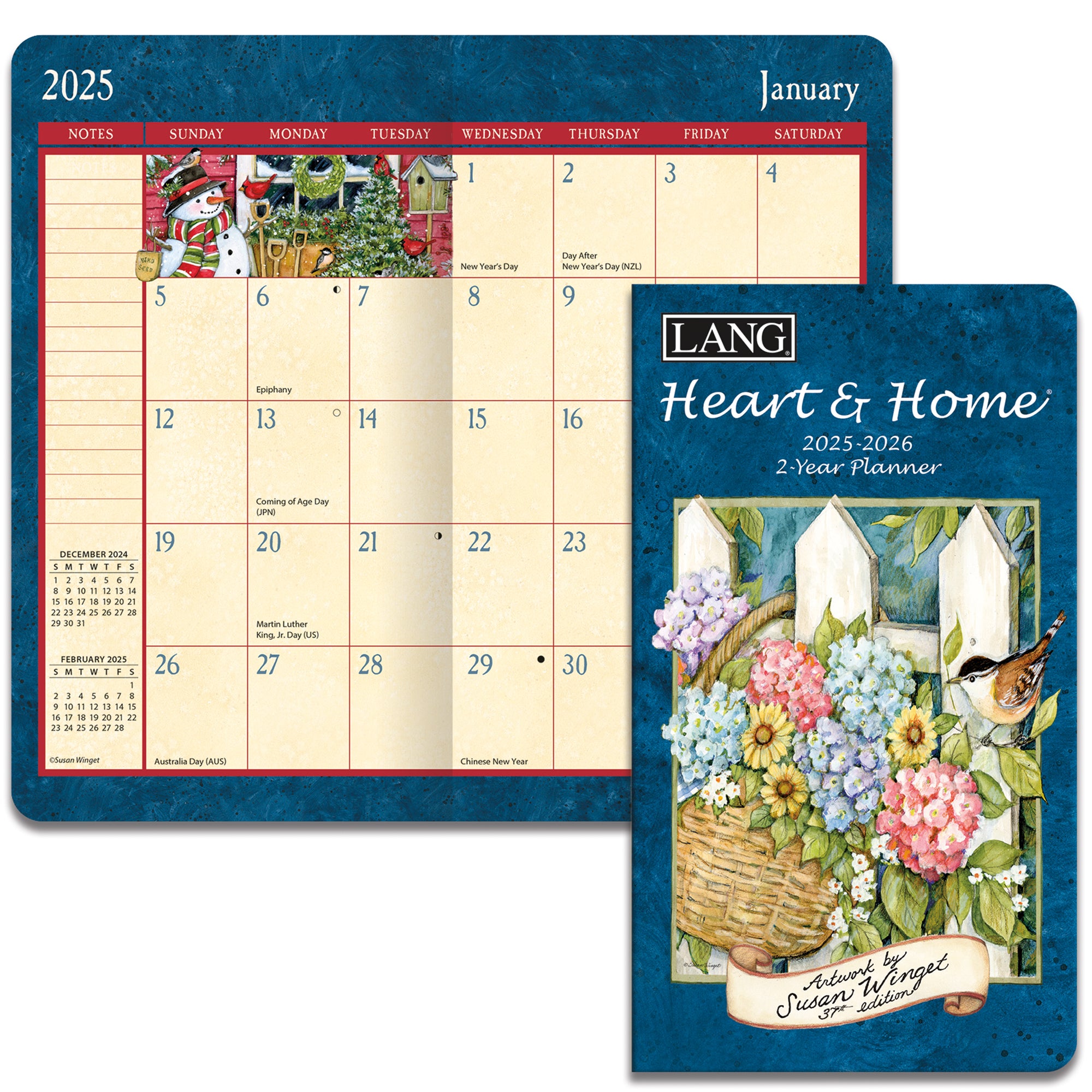 2025-2026 LANG Heart & Home - 2 Year Pocket Diary/Planner