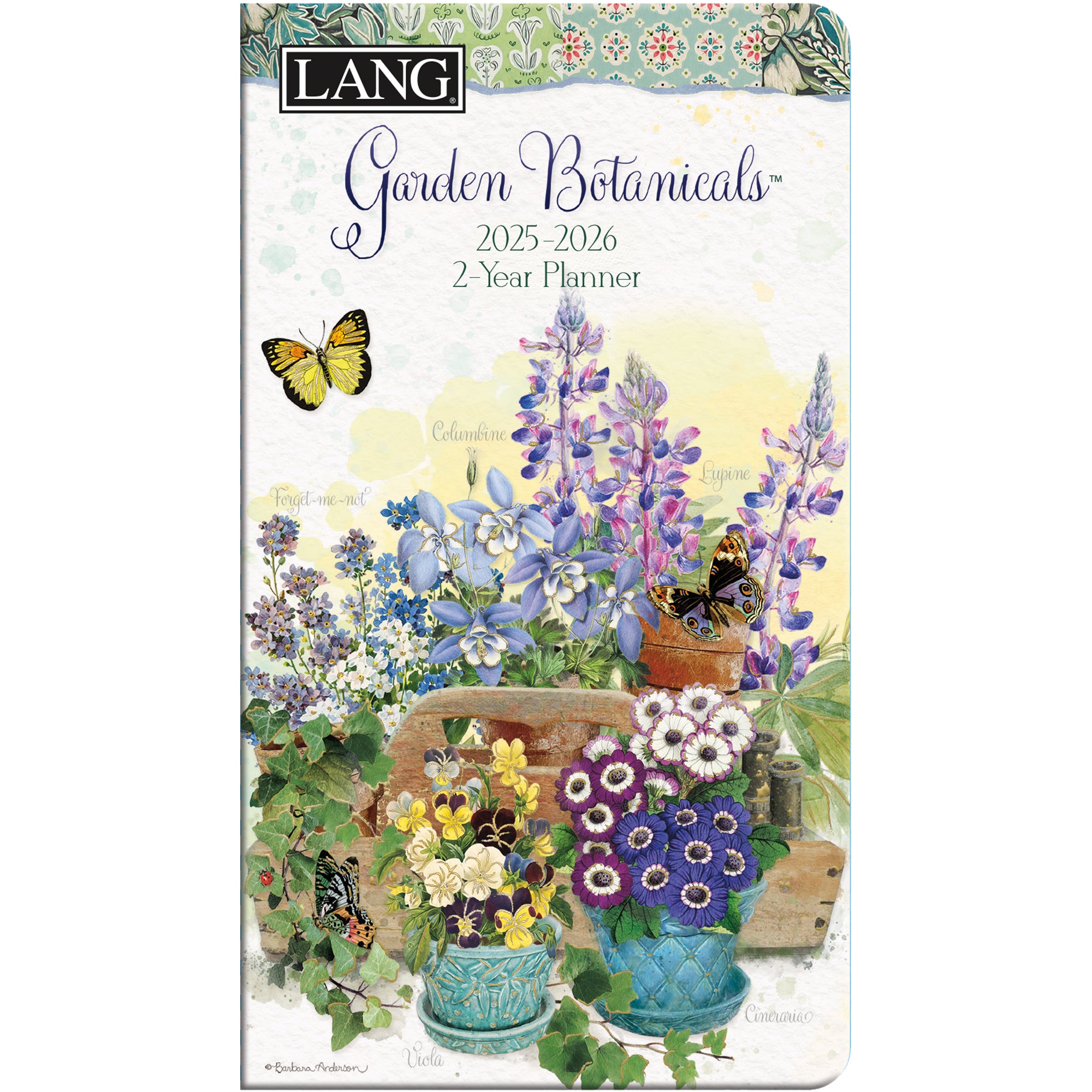 2025-2026 LANG Garden Botanicals - 2 Year Pocket Diary/Planner