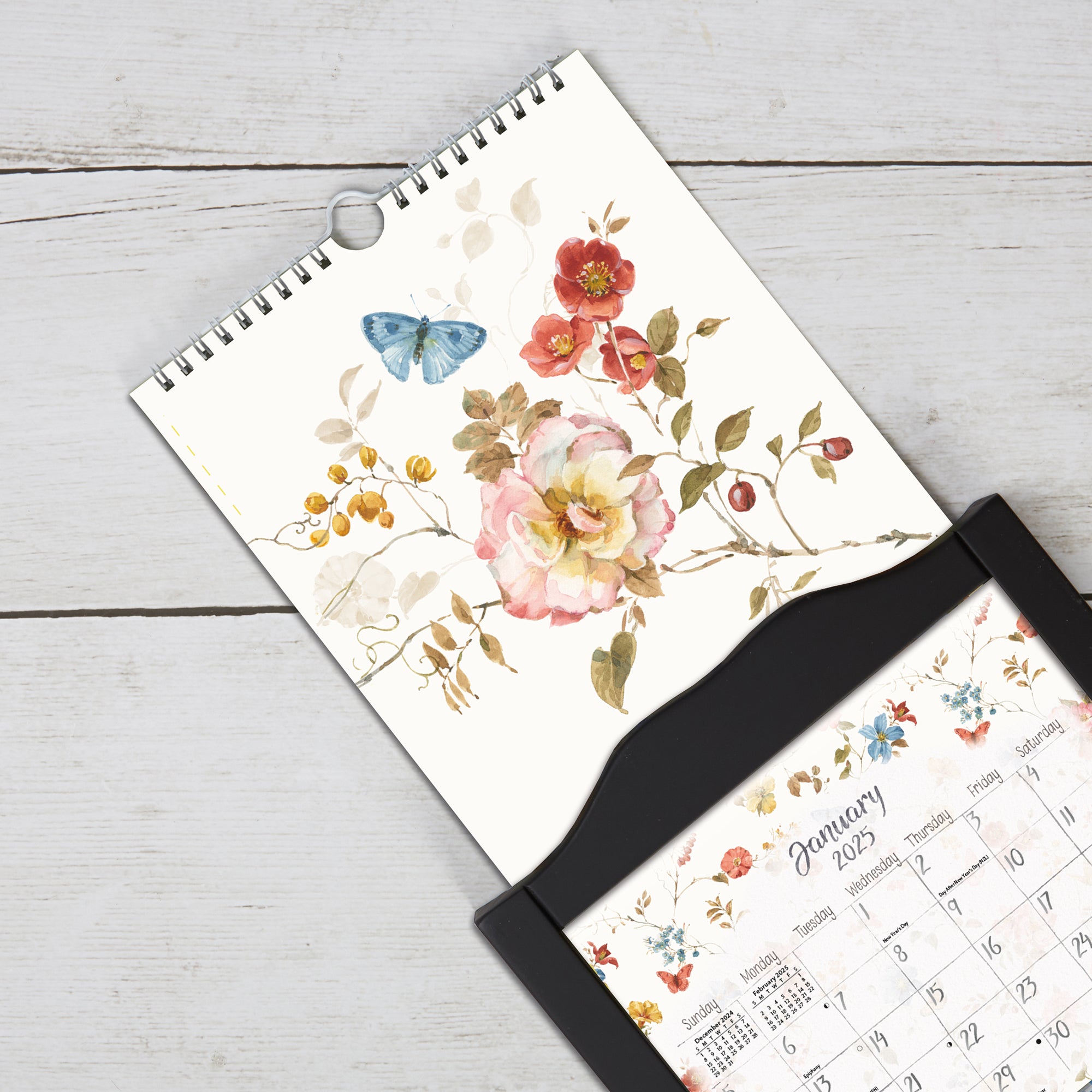 2025 Watercolor Seasons - Slim Wall Calendar