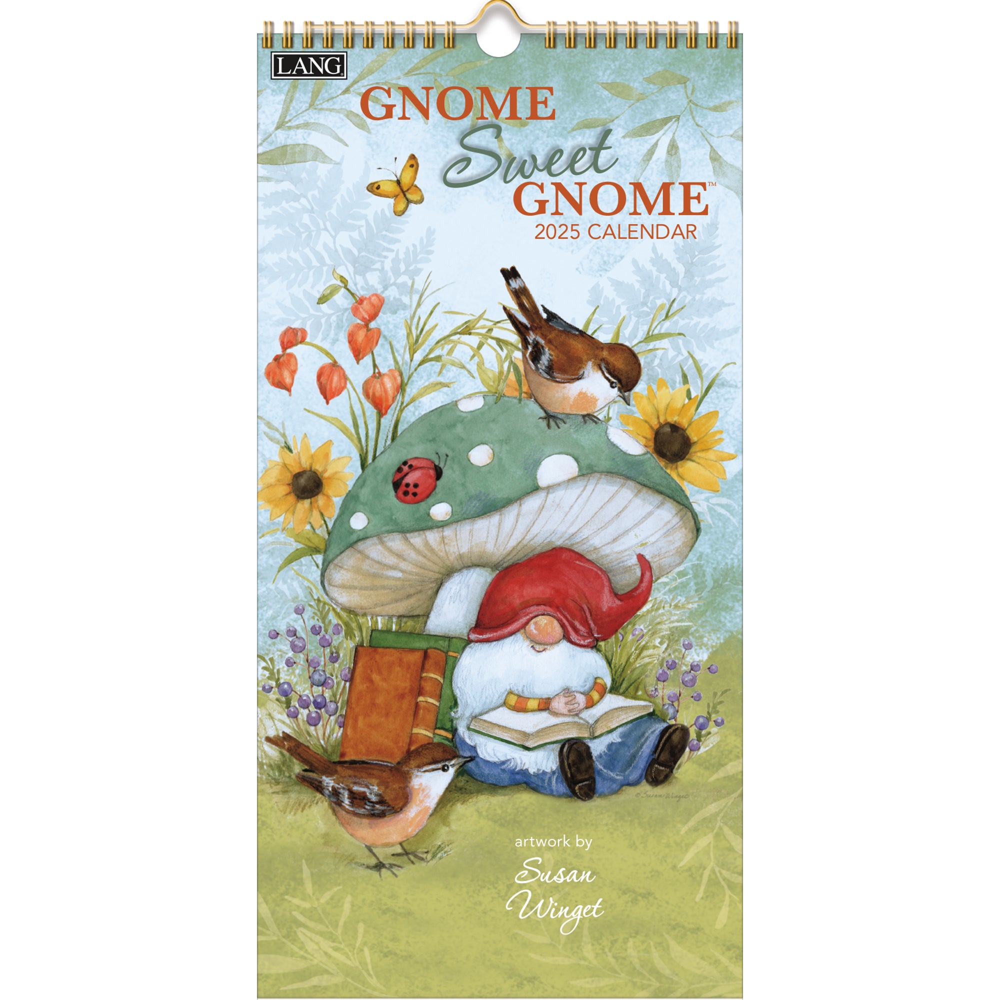 2025 Gnome Sweet Gnome - Slim Wall Calendar