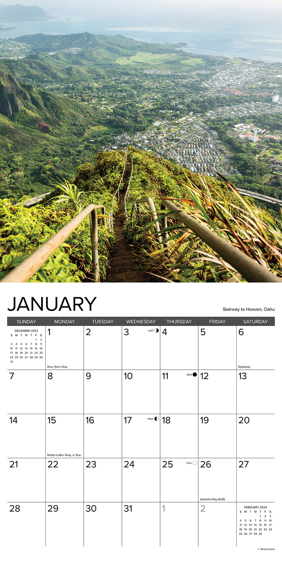 2024 Hawaii Square Wall Calendar Travel Calendars by Willow Creek